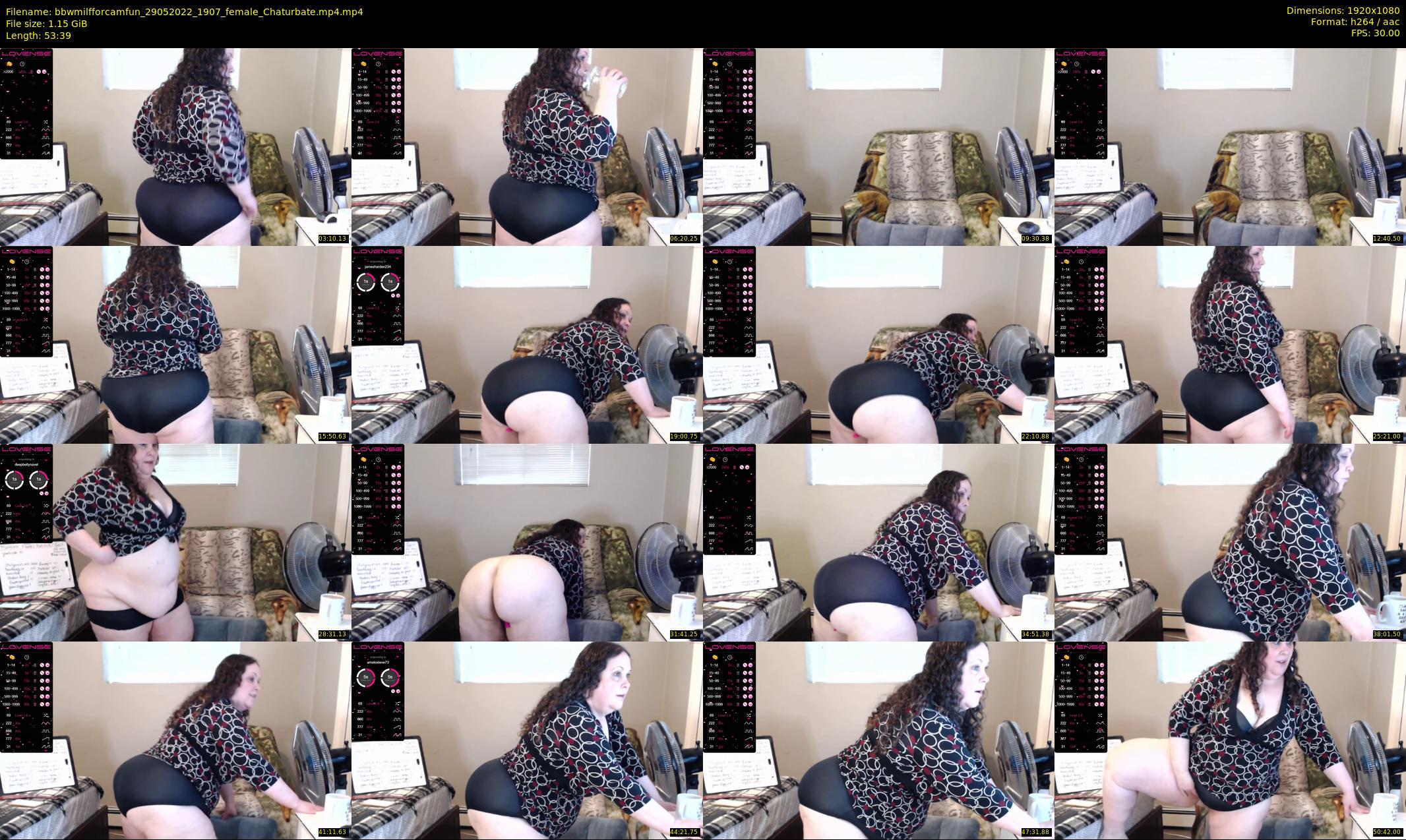 bbwmilfforcamfun — 54 minute Chaturbate female cam show recording, 1080p, May 29, 2022