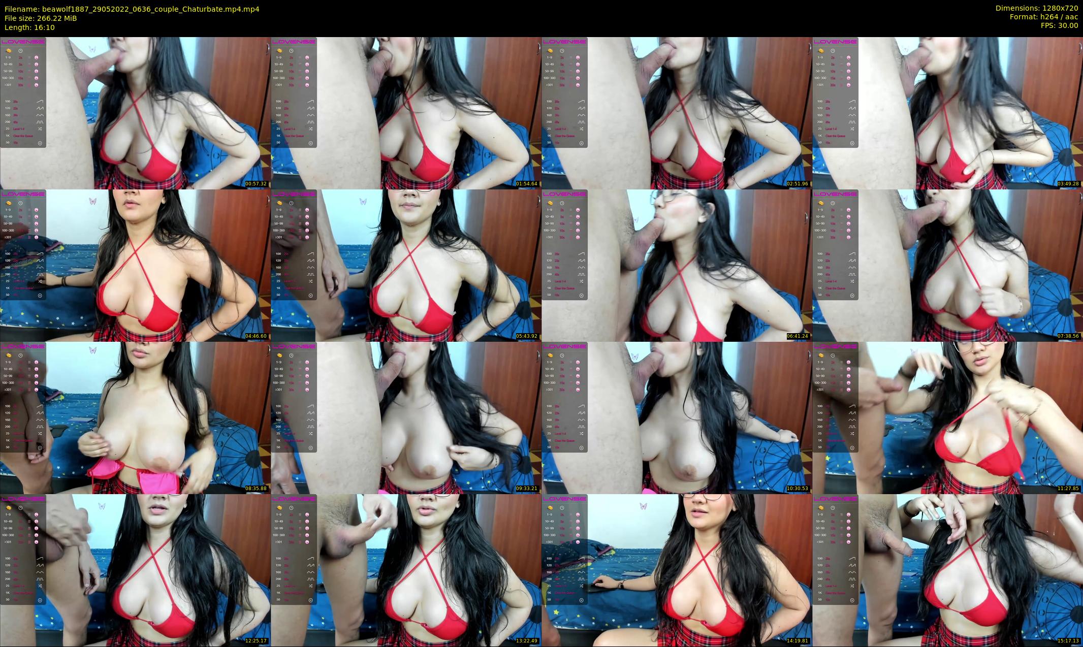 beawolf1887 — 17 minute Chaturbate couple cam show recording, 720p, May 29, 2022