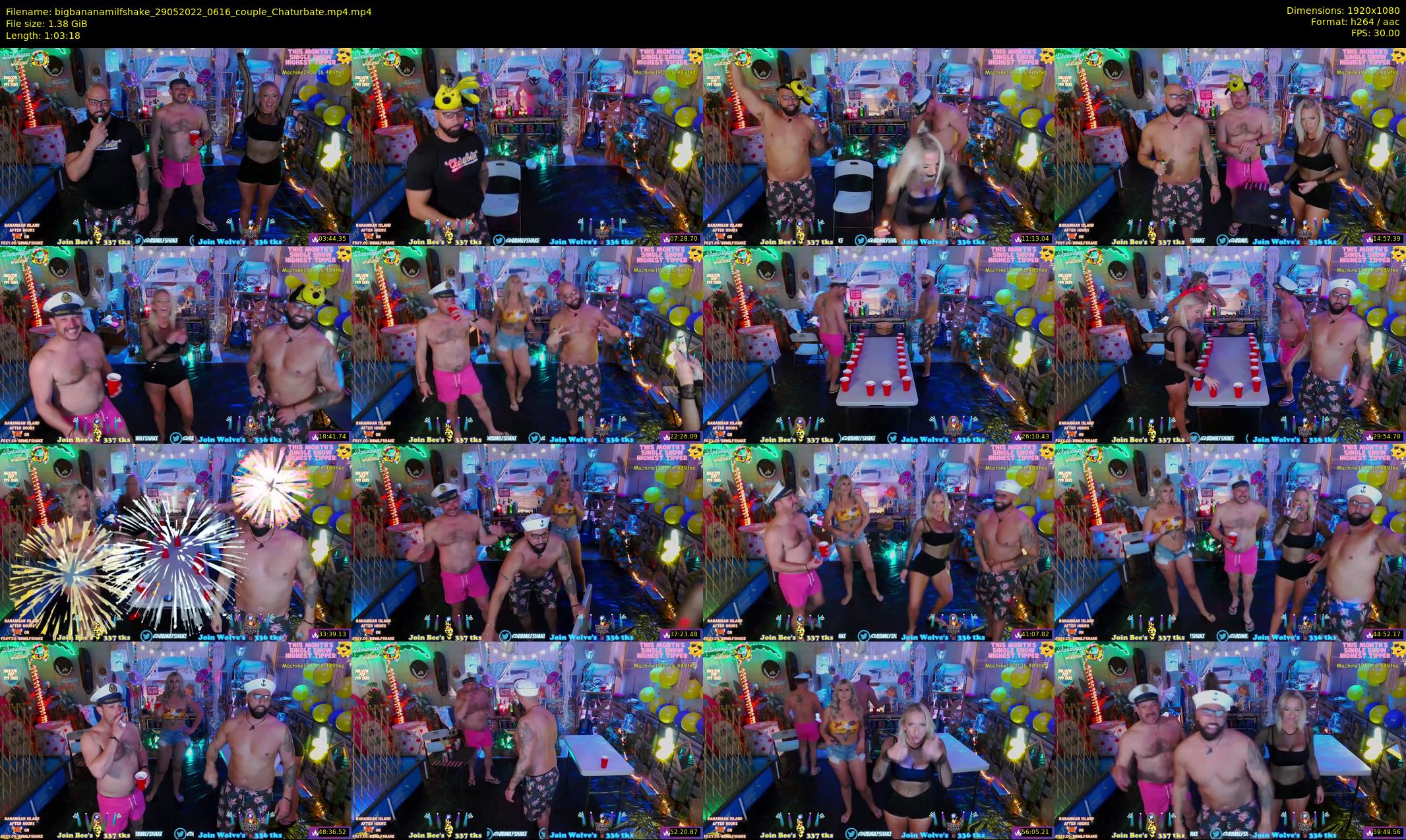 bigbananamilfshake — 64 minute Chaturbate couple cam show recording, 1080p, May 29, 2022
