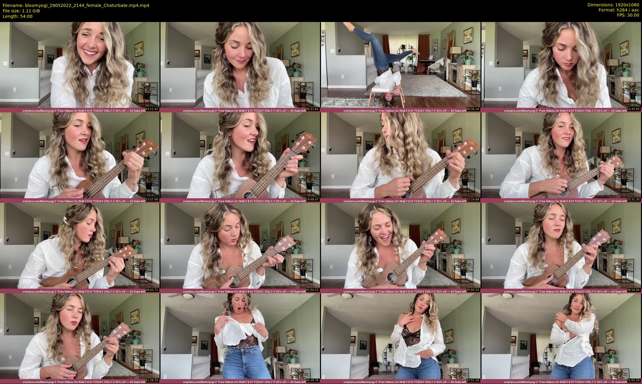 bloomyogi — 54 minute Chaturbate female cam show recording, 1080p, May 29, 2022