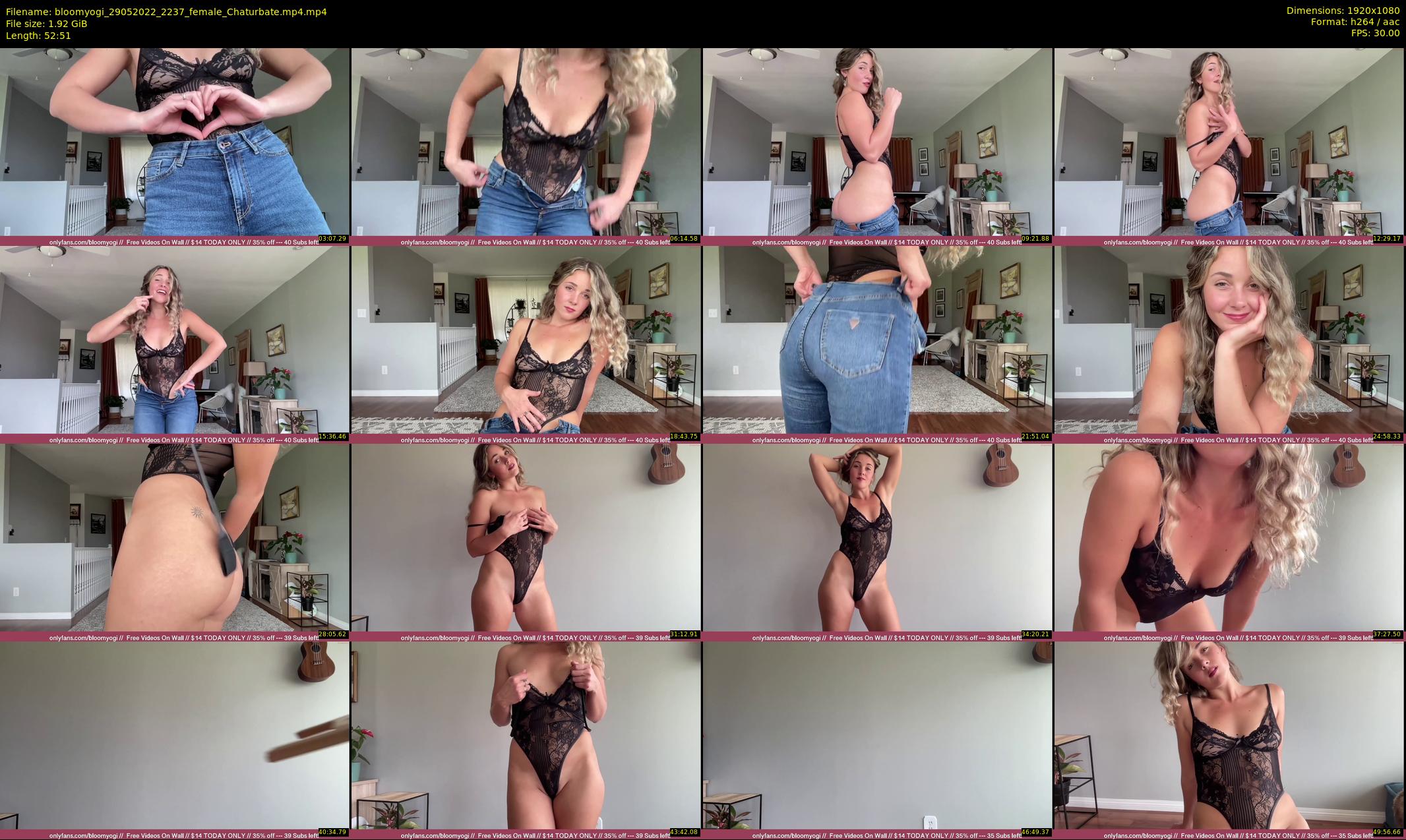 bloomyogi — 53 minute Chaturbate female cam show recording, 1080p, May 29, 2022