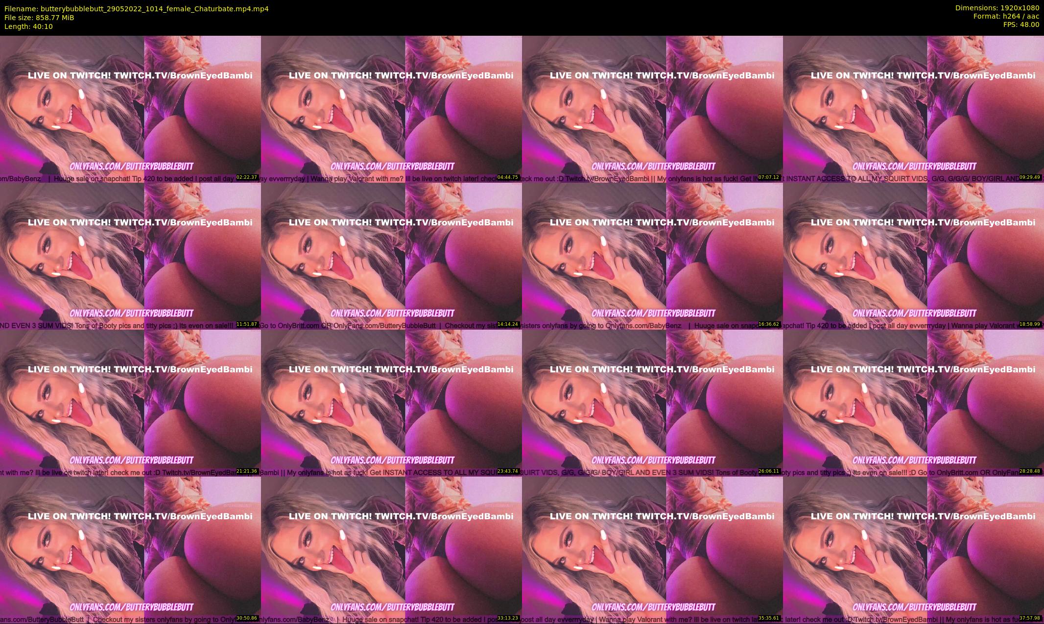 butterybubblebutt — 41 minute Chaturbate couple cam show recording, 1080p, May 29, 2022