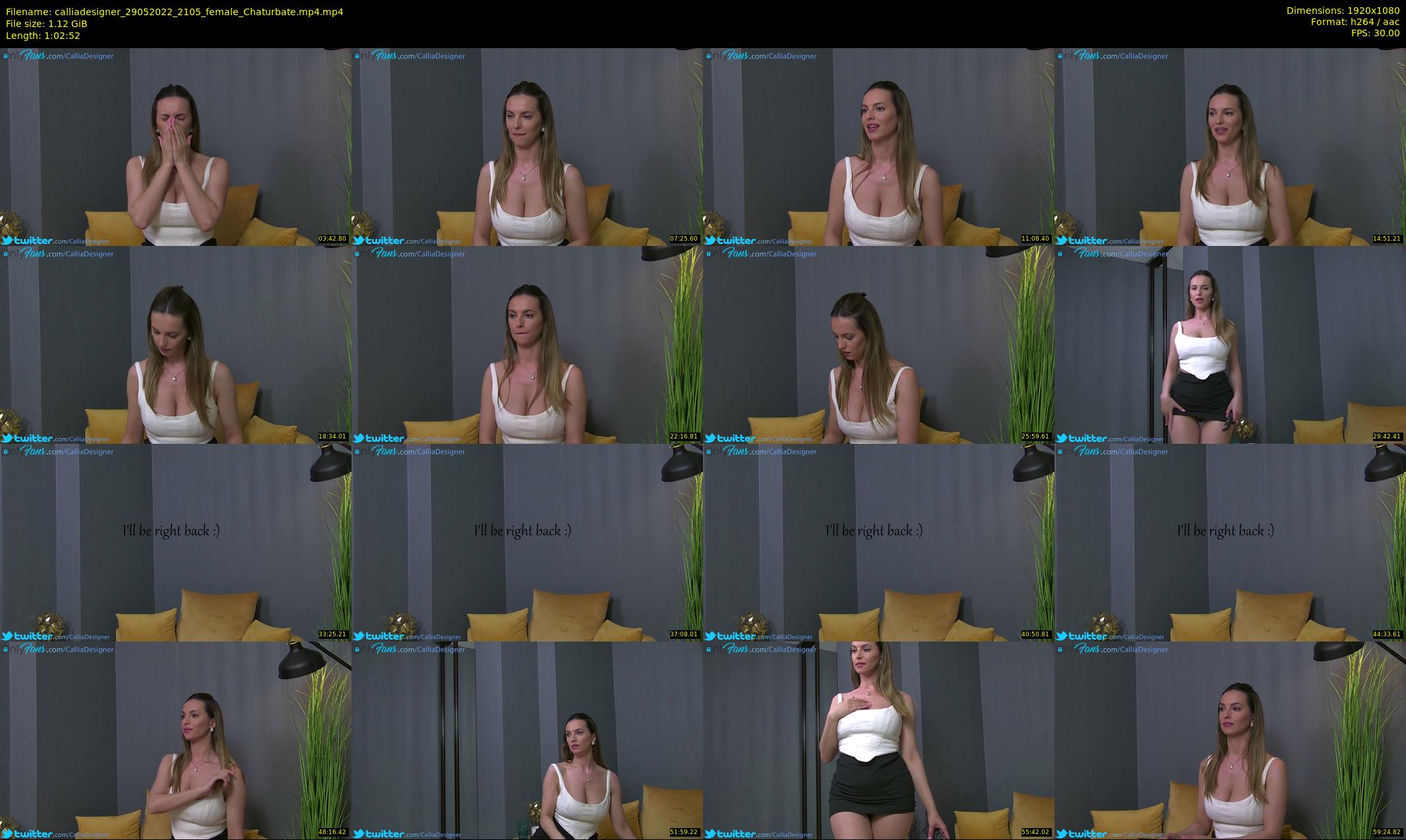 calliadesigner — 63 minute Chaturbate female cam show recording, 1080p, May 29, 2022