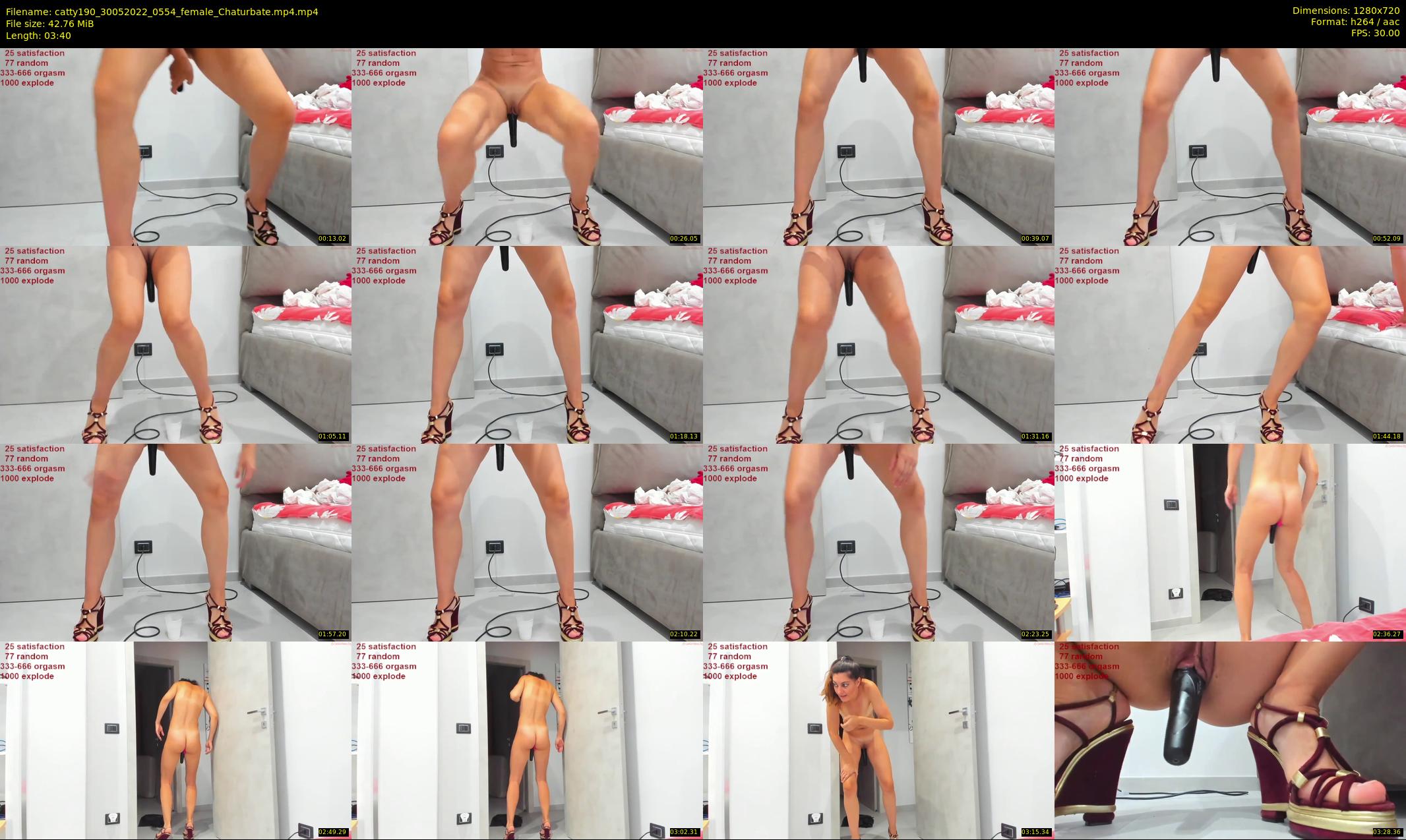 catty190 — 4 minute Chaturbate female cam show recording, 720p, May 30, 2022