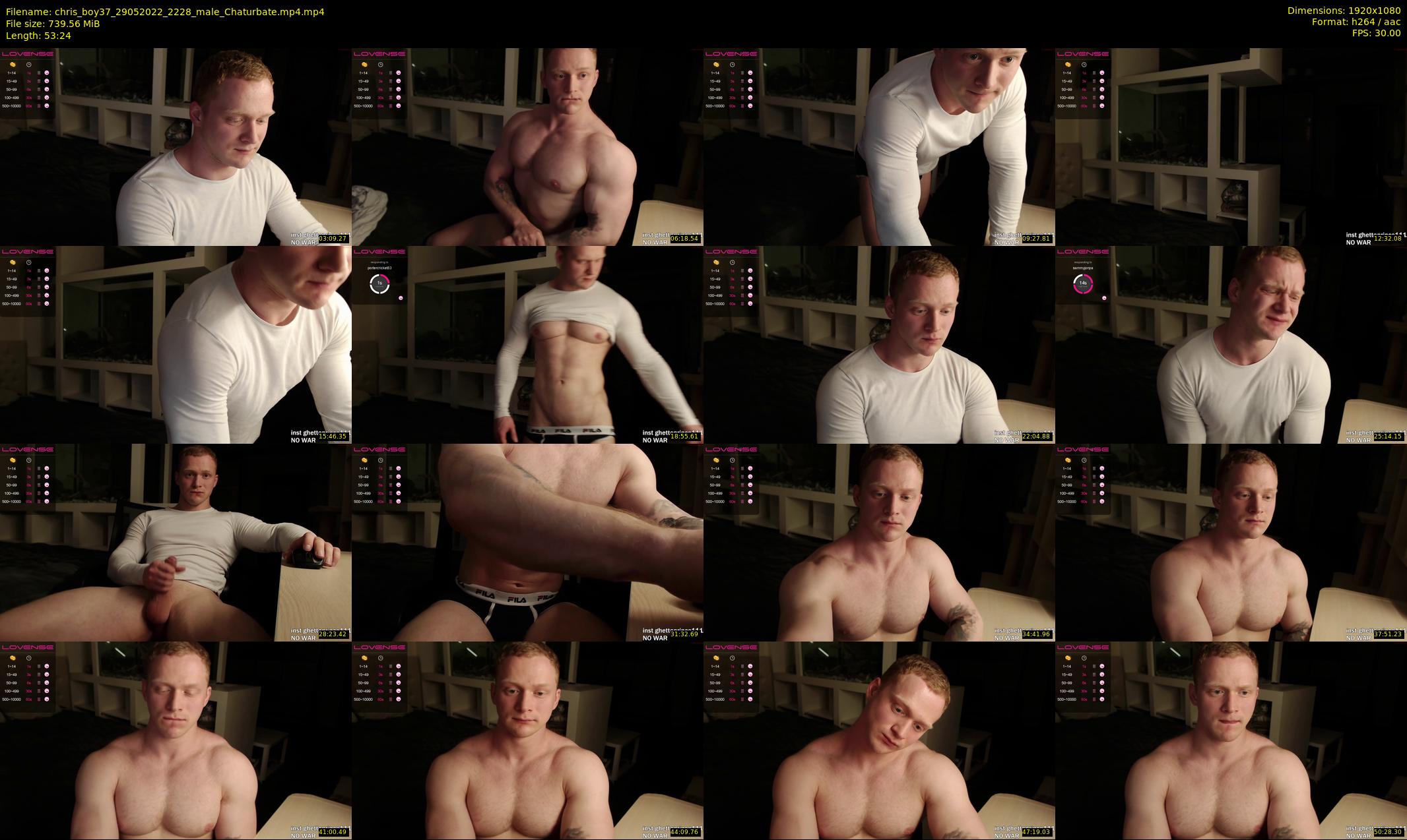chris_boy37 — 54 minute Chaturbate male cam show recording, 1080p, May 29, 2022