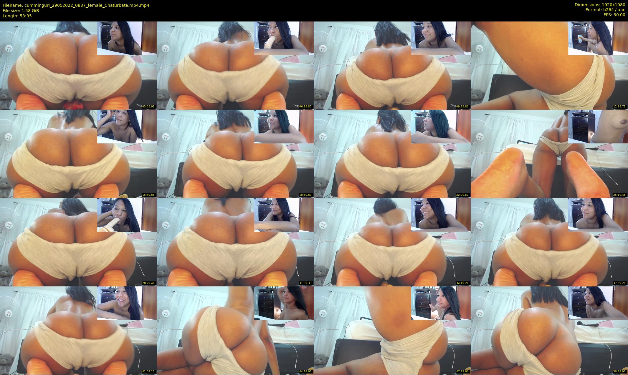 cummingurl — 54 minute Chaturbate couple cam show recording, 1080p, May 29, 2022