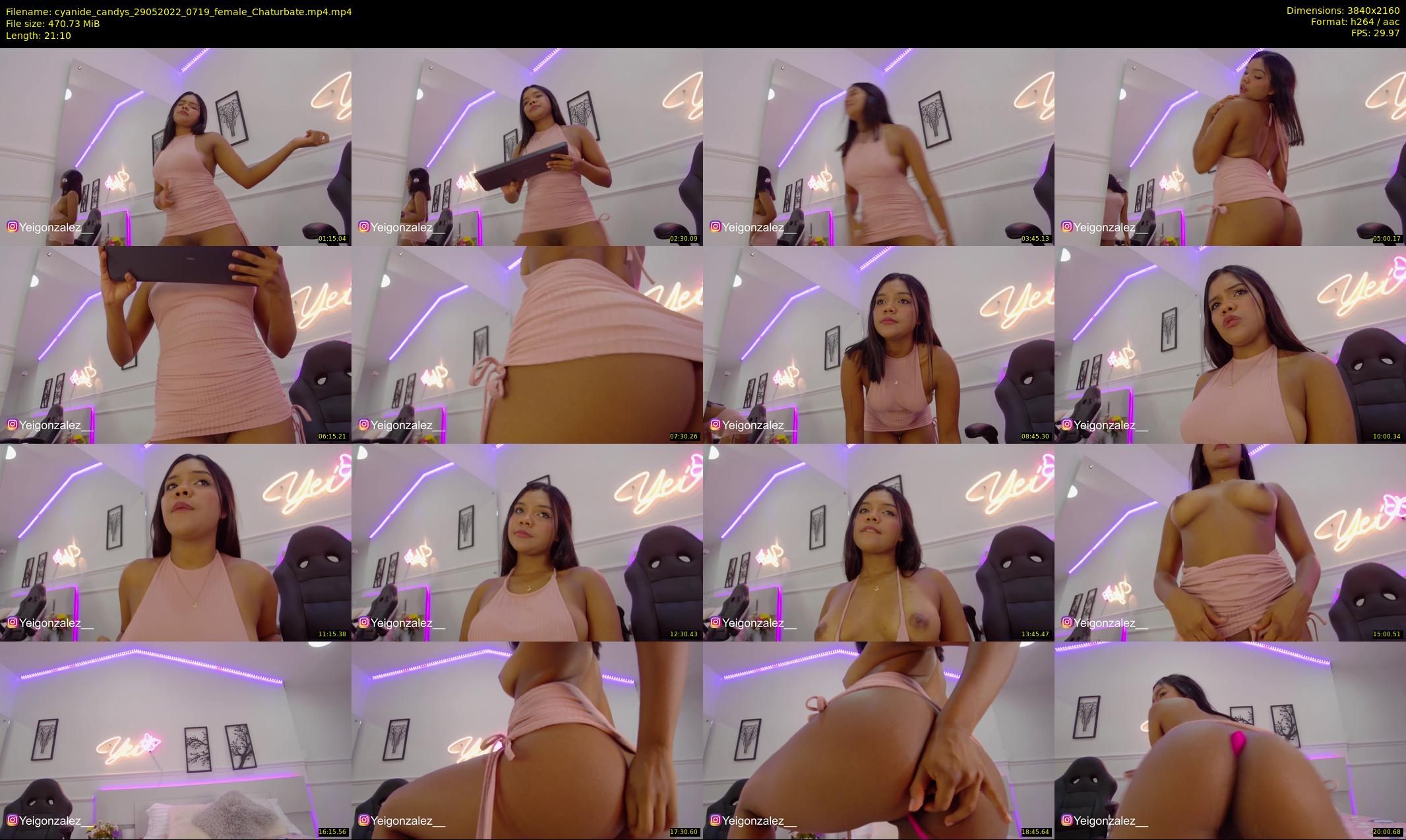 cyanide_candys — 22 minute Chaturbate female cam show recording, 4K, May 29, 2022