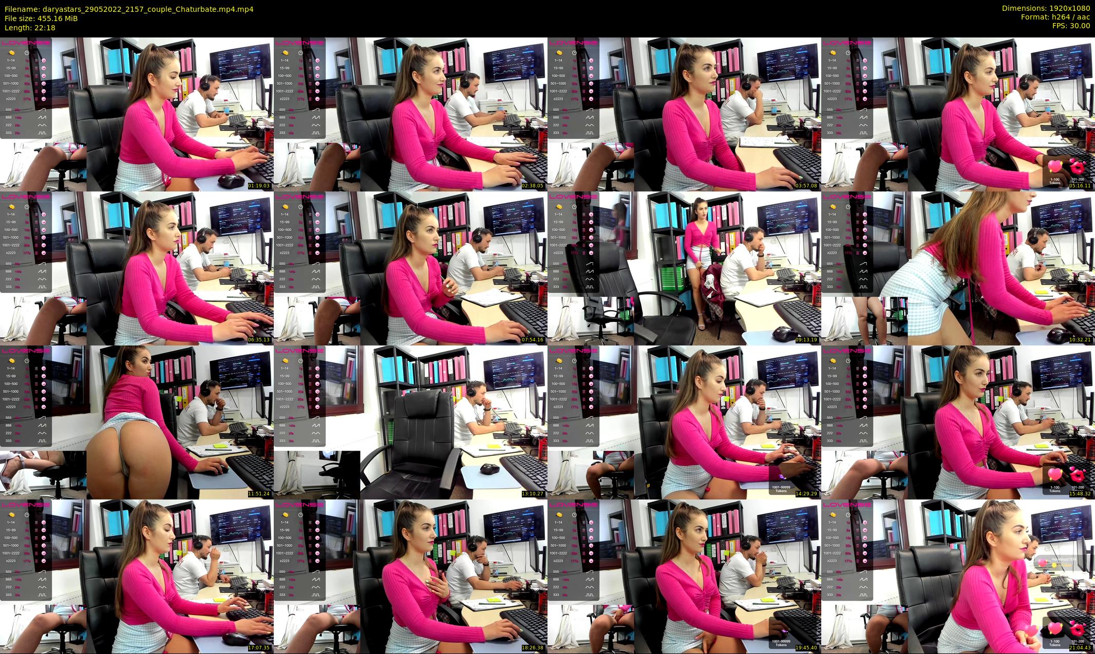 daryastars — 23 minute Chaturbate couple cam show recording, 1080p, May 29, 2022