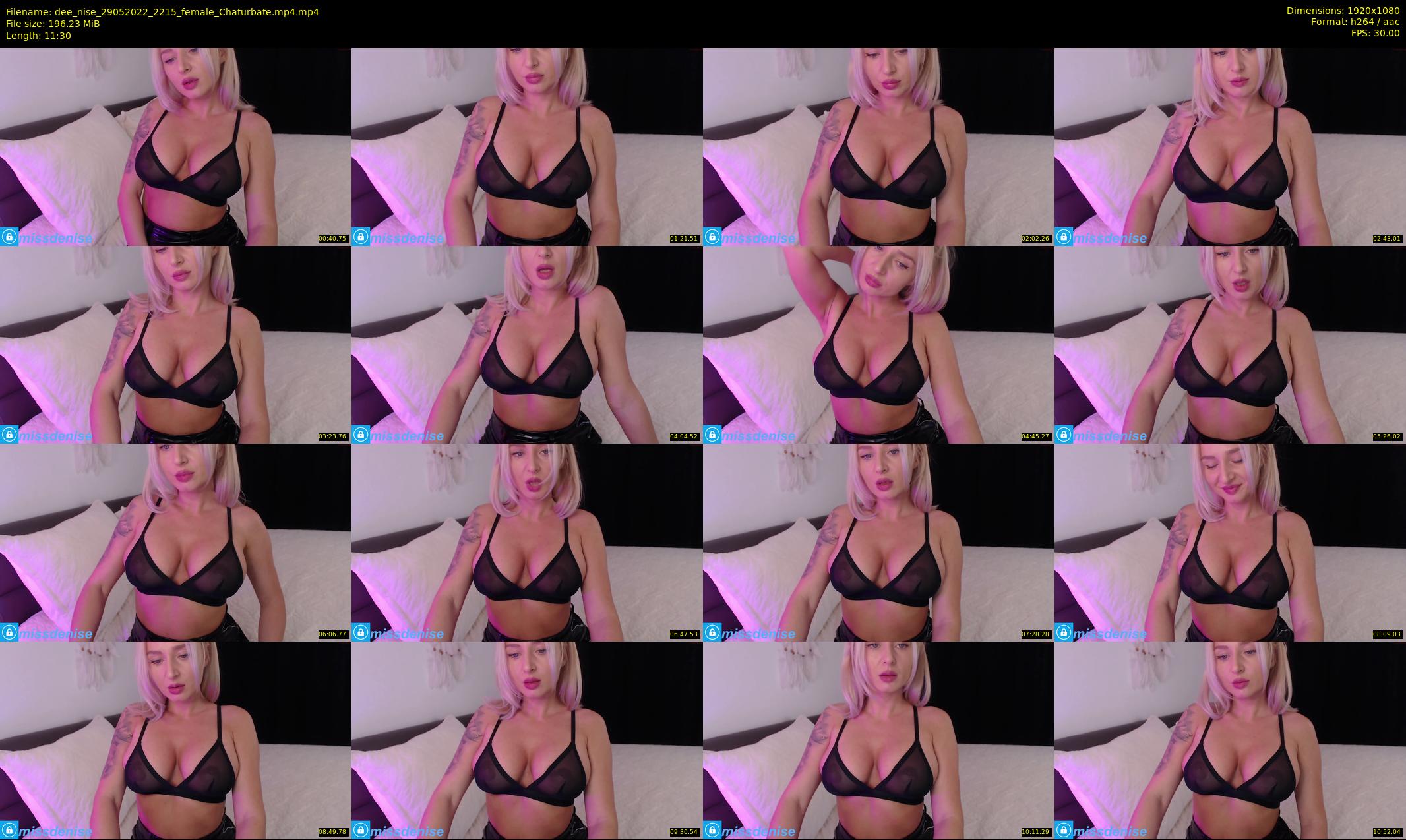 dee_nise — 12 minute Chaturbate female cam show recording, 1080p, May 29, 2022