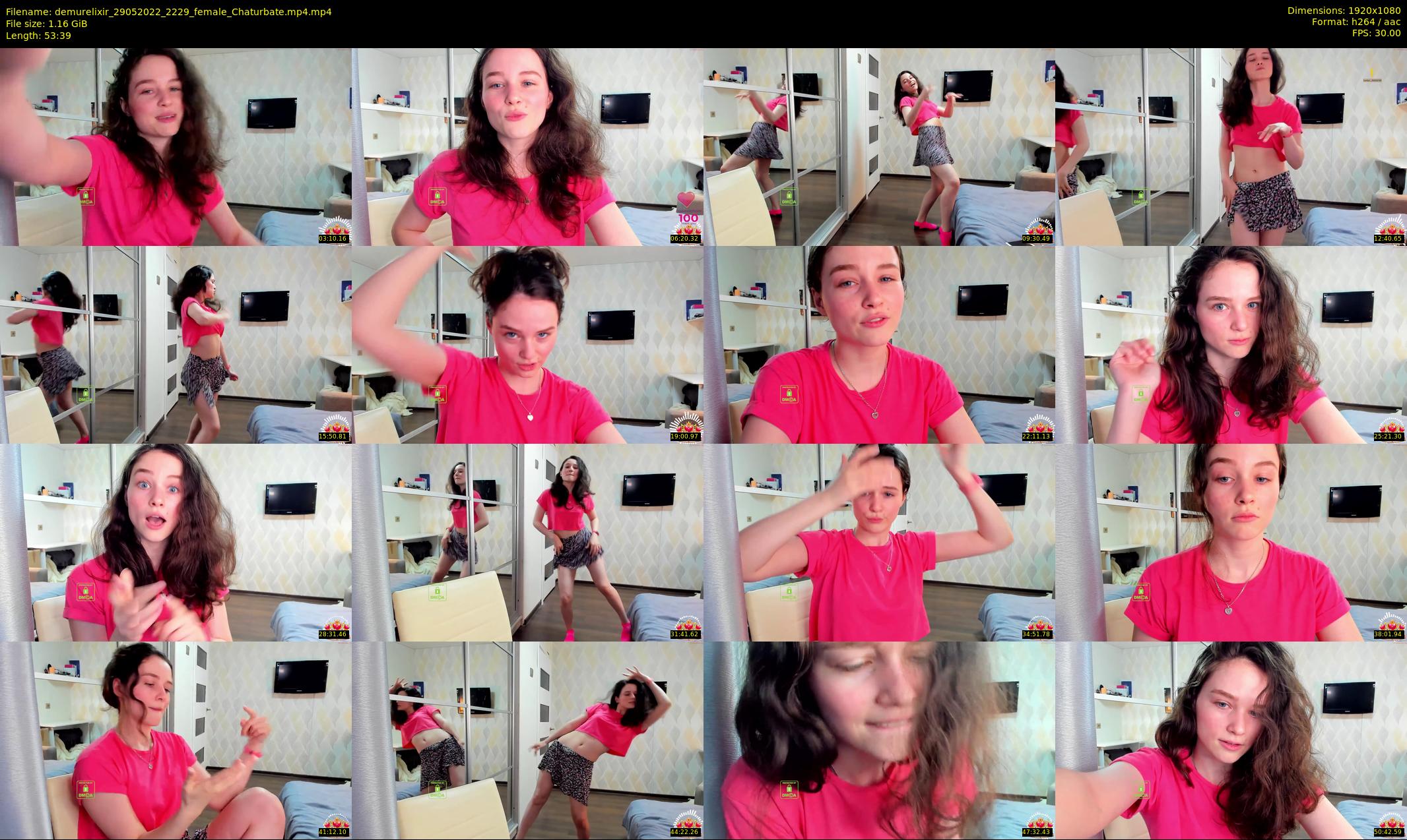 demurelixir — 54 minute Chaturbate female cam show recording, 1080p, May 29, 2022