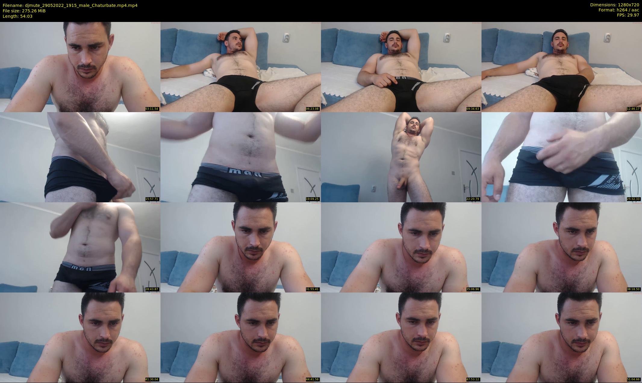 djmute — 55 minute Chaturbate male cam show recording, 720p, May 29, 2022