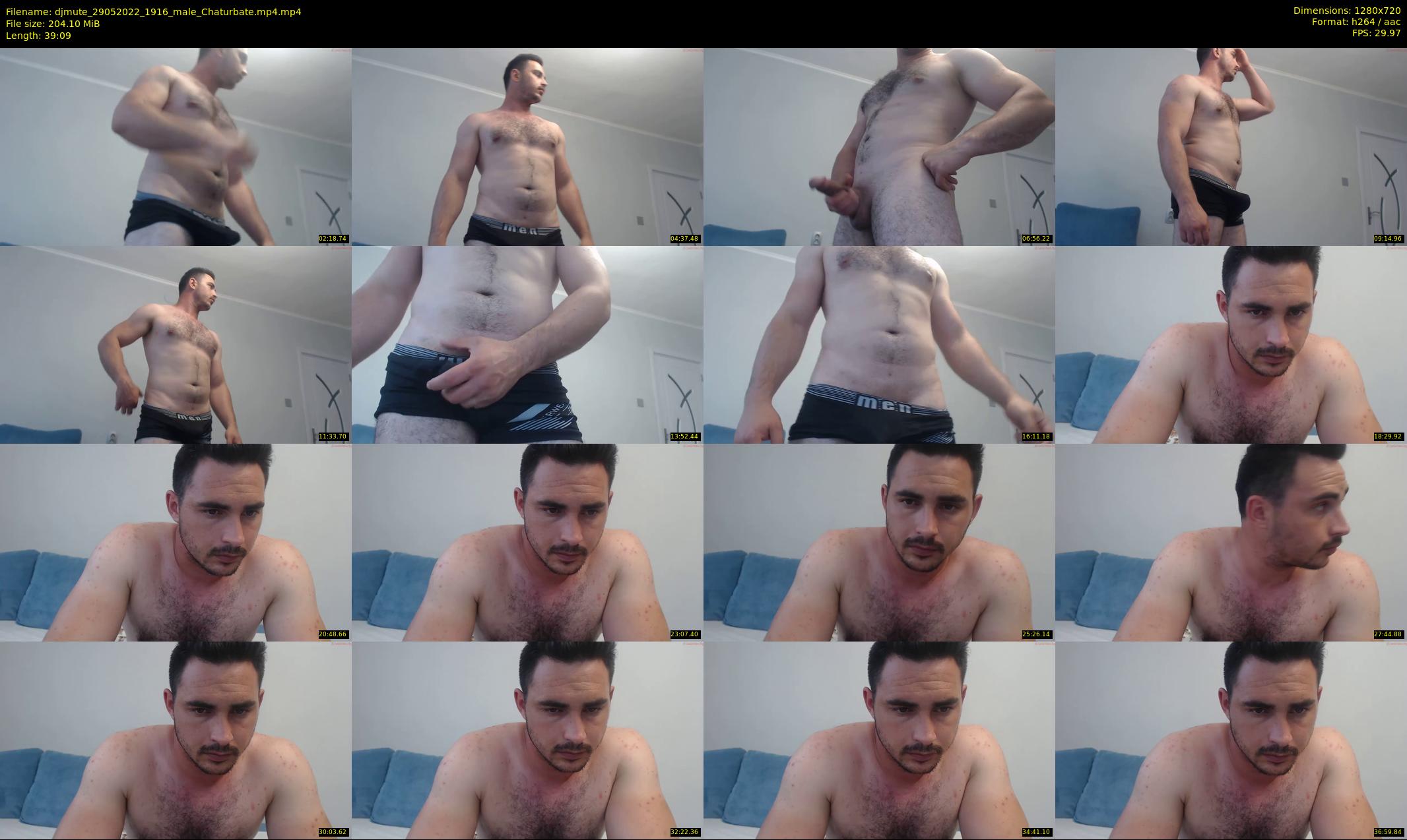 djmute — 40 minute Chaturbate male cam show recording, 720p, May 29, 2022