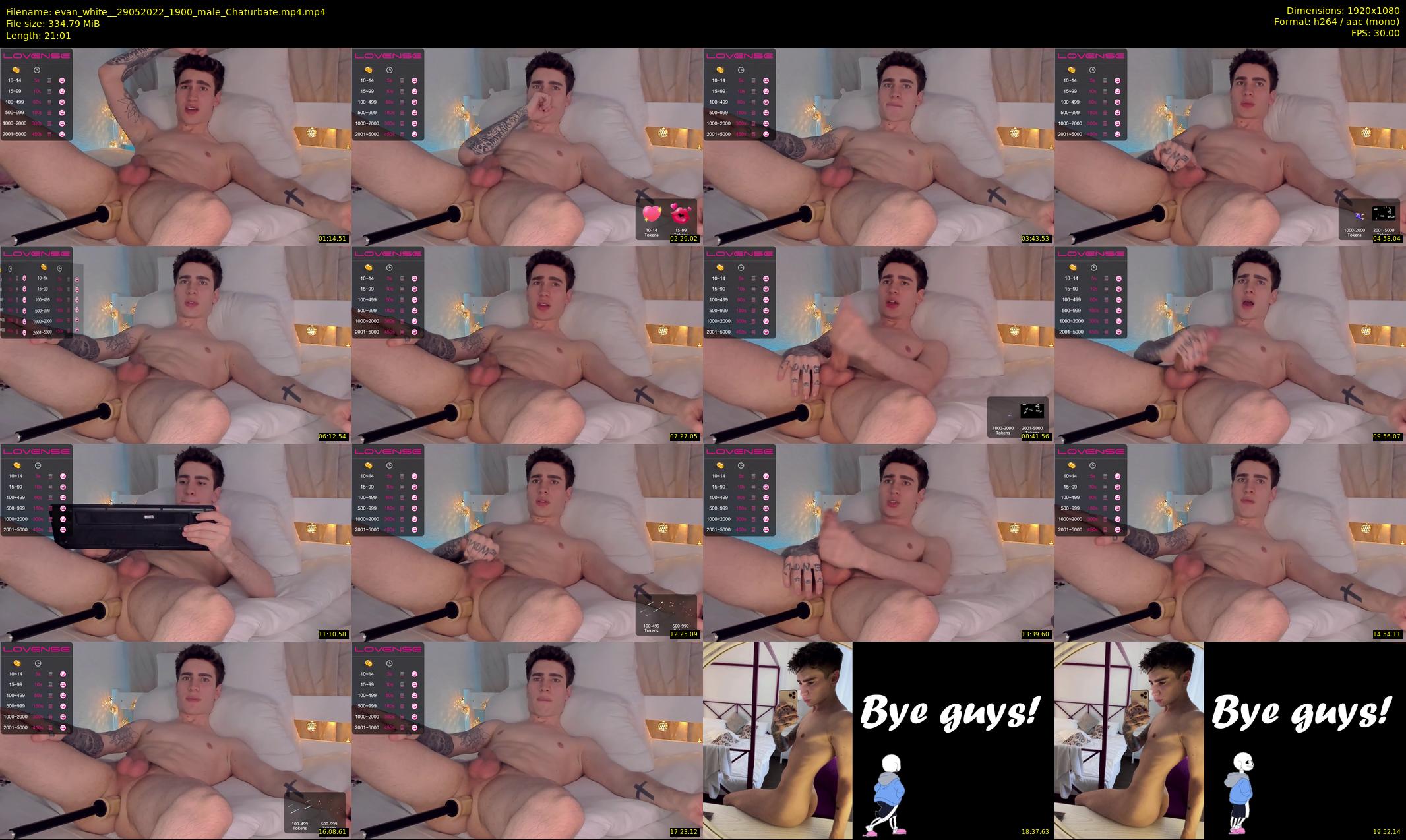 evan_white_ — 22 minute Chaturbate male cam show recording, 1080p, May 29, 2022