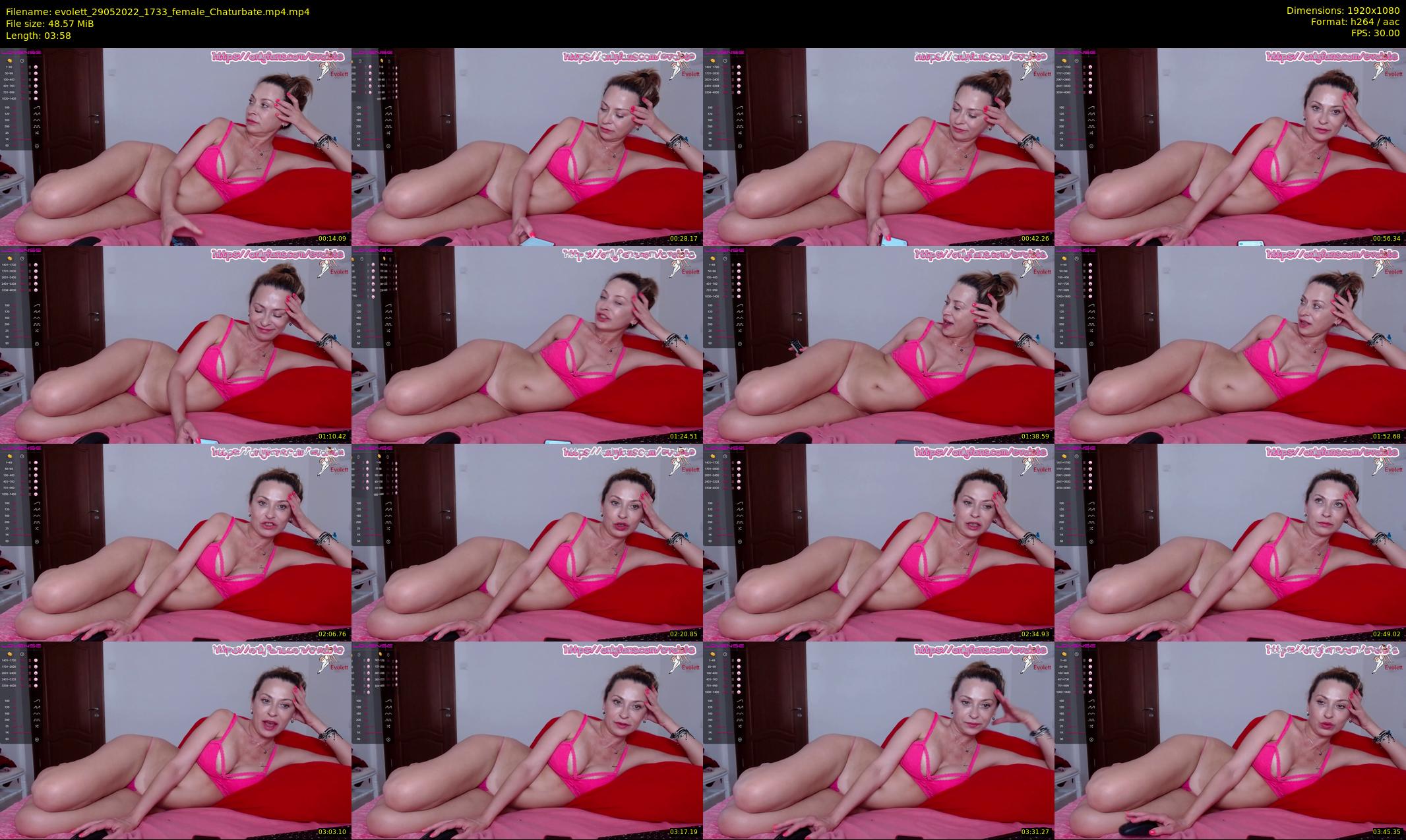 evolett — 4 minute Chaturbate female cam show recording, 1080p, May 29, 2022