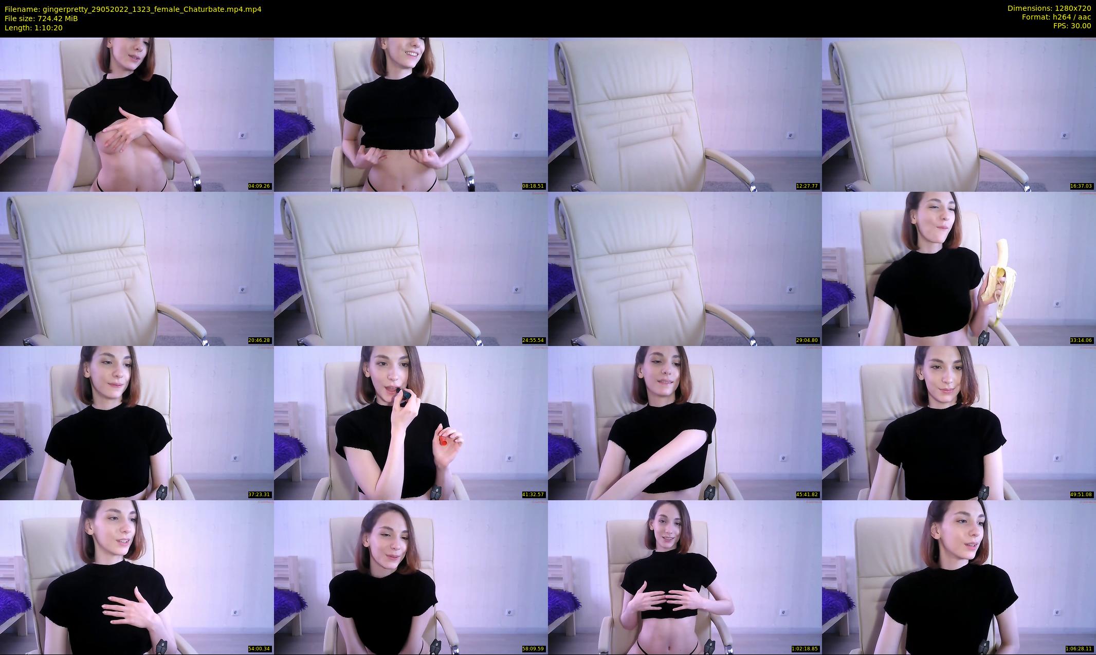 gingerpretty — 71 minute Chaturbate female cam show recording, 720p, May 29, 2022
