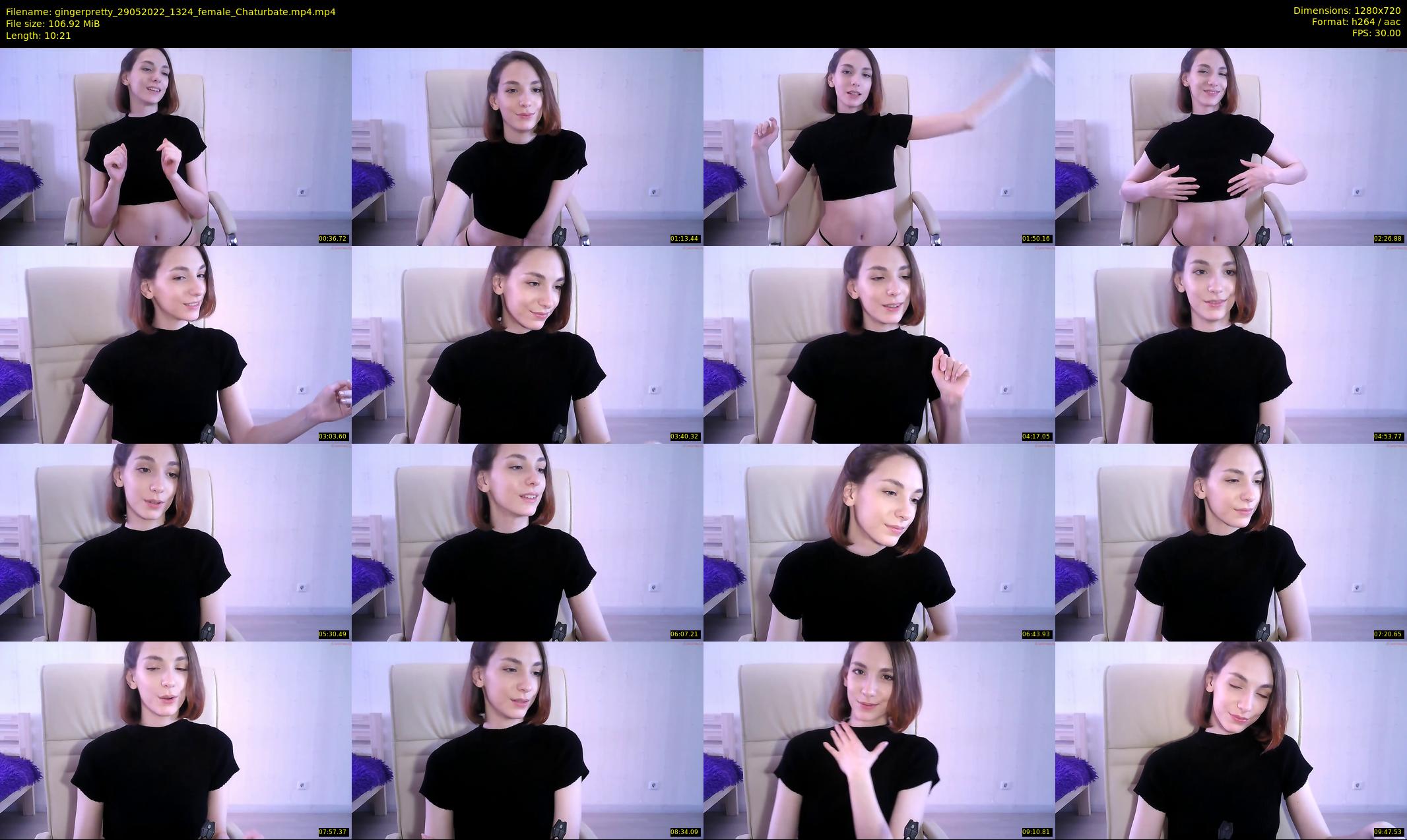 gingerpretty — 11 minute Chaturbate female cam show recording, 720p, May 29, 2022