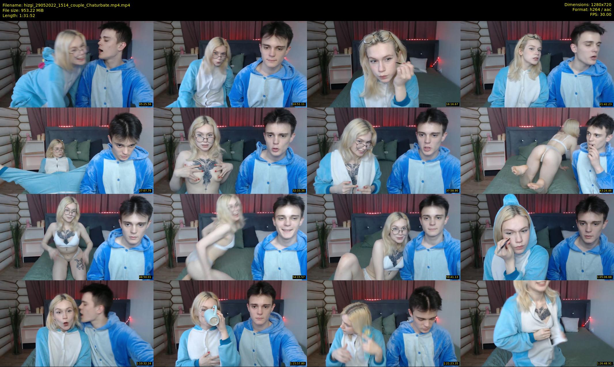 hizgi — 92 minute Chaturbate couple cam show recording, 720p, May 29, 2022