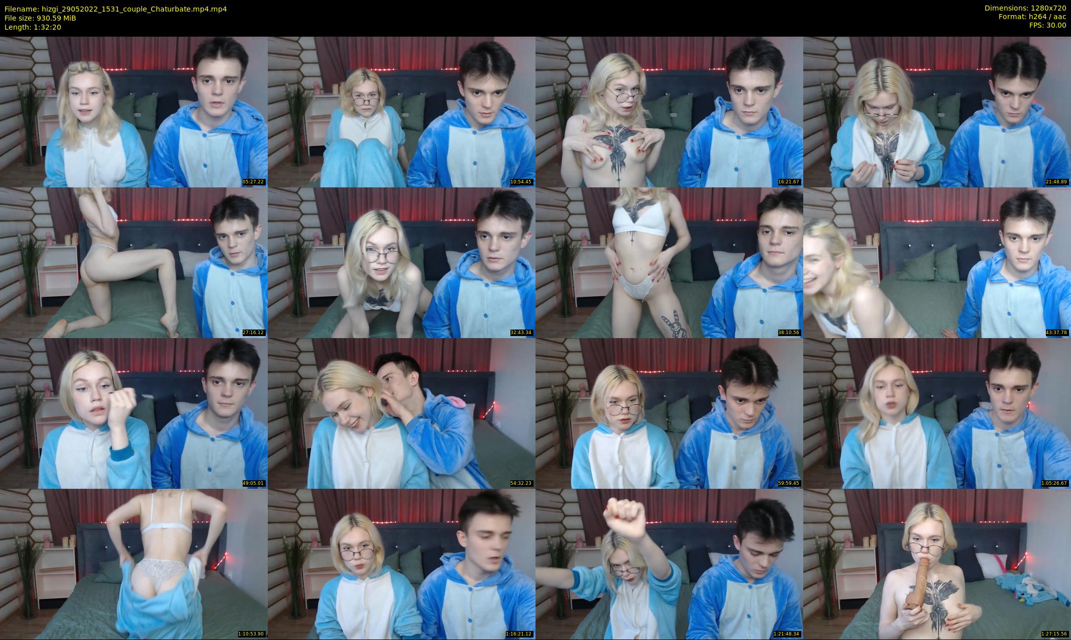 hizgi — 93 minute Chaturbate couple cam show recording, 720p, May 29, 2022