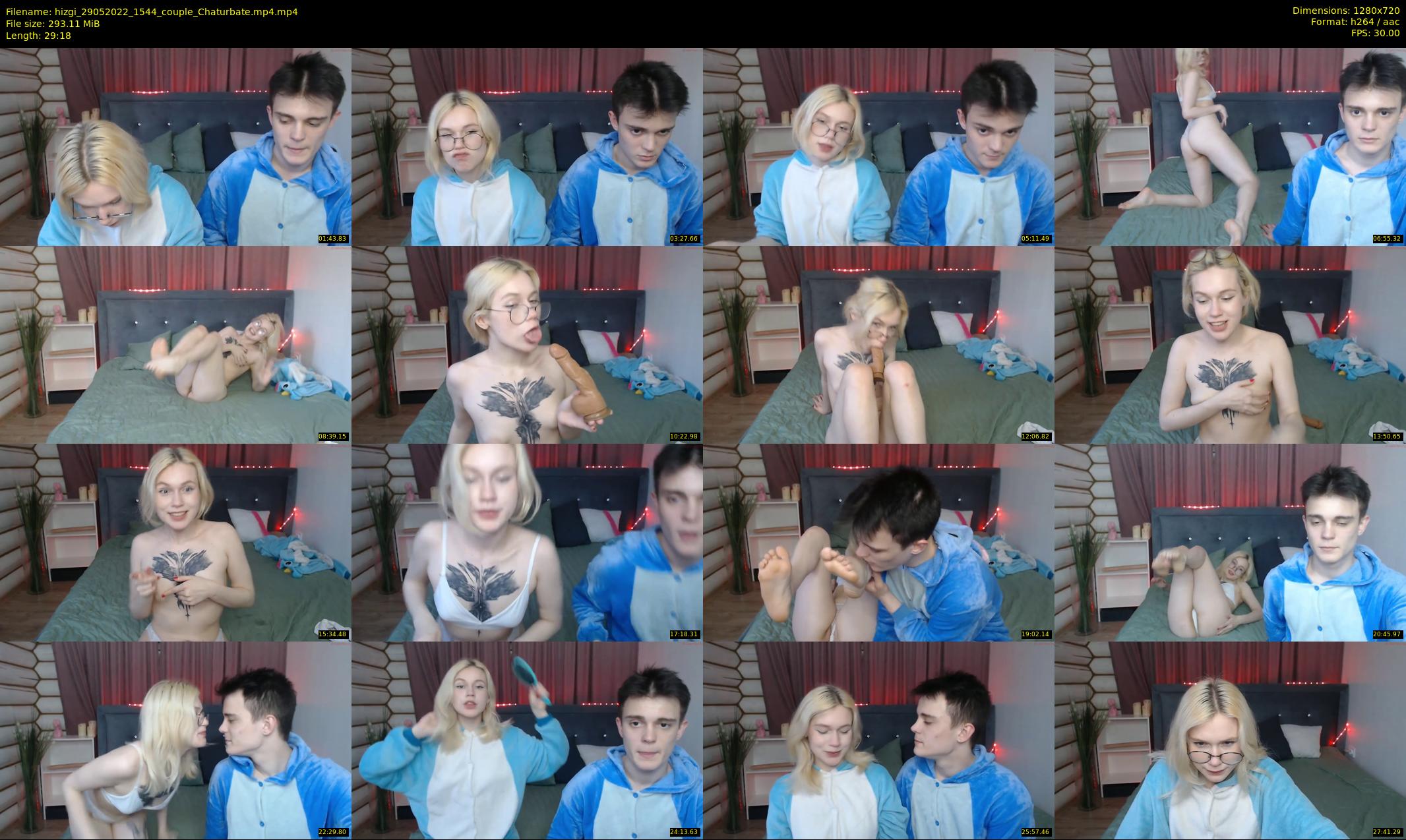 hizgi — 30 minute Chaturbate couple cam show recording, 720p, May 29, 2022