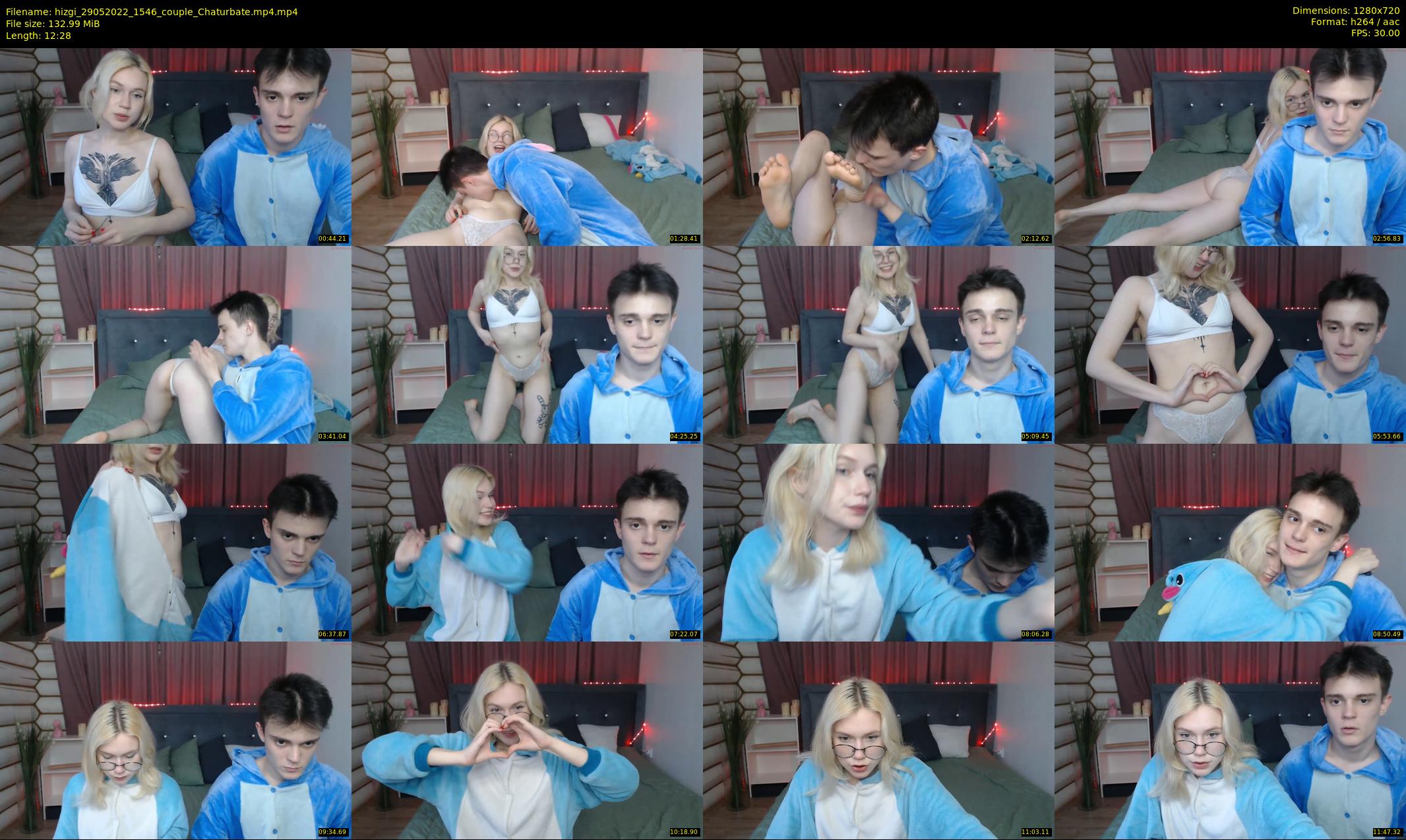 hizgi — 13 minute Chaturbate couple cam show recording, 720p, May 29, 2022