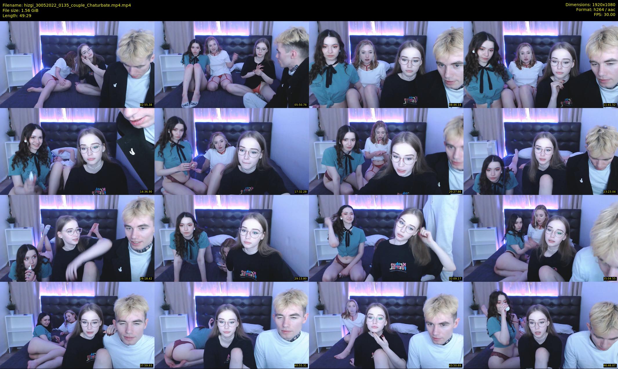 hizgi — 50 minute Chaturbate couple cam show recording, 1080p, May 30, 2022