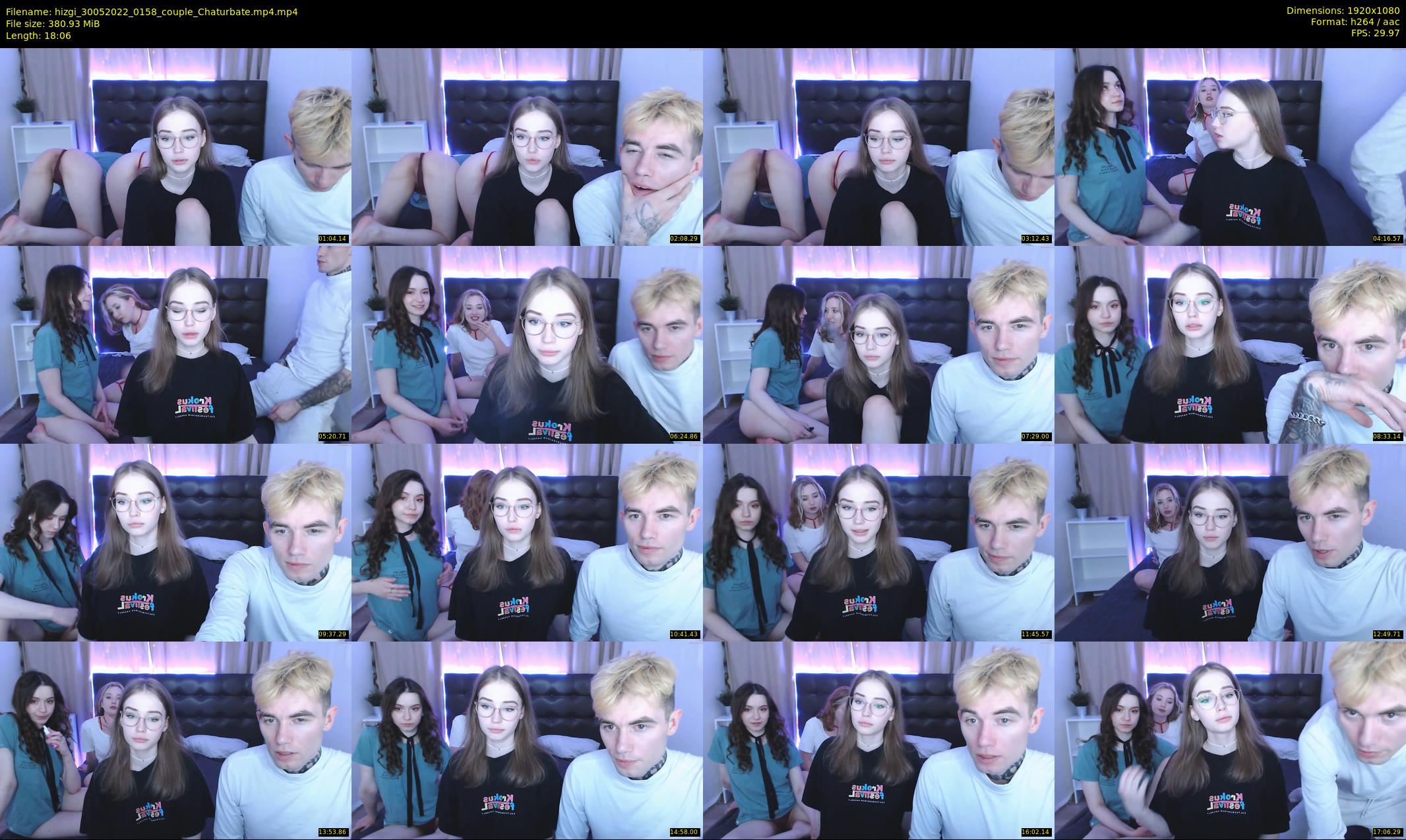 hizgi — 19 minute Chaturbate couple cam show recording, 1080p, May 30, 2022