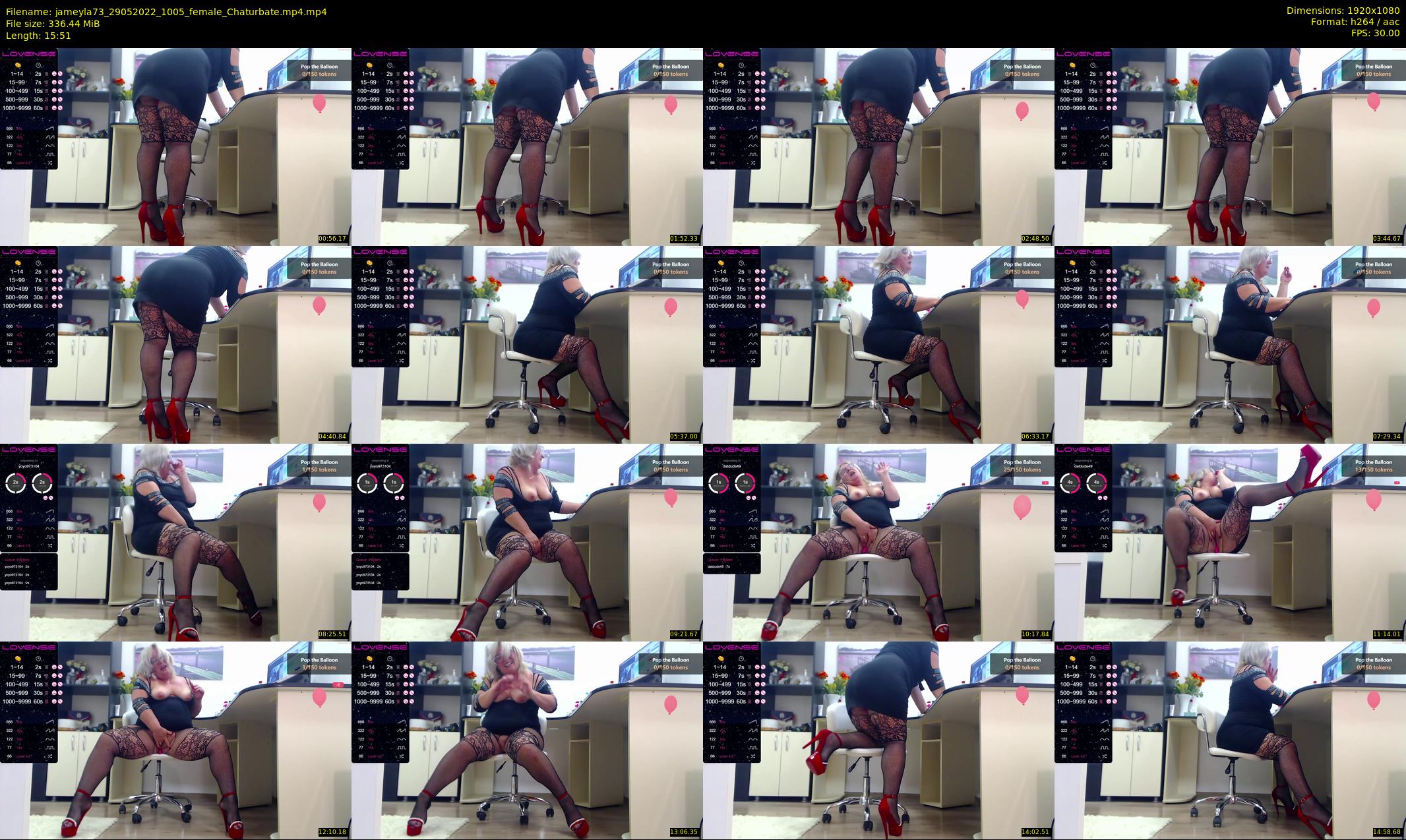 jameyla73 — 16 minute Chaturbate female cam show recording, 1080p, May 29, 2022