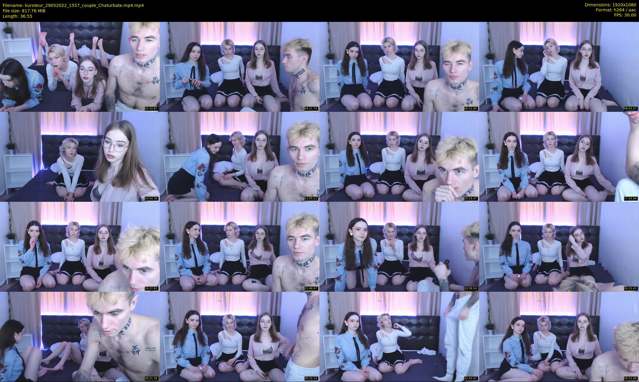 kuroteur — 37 minute Chaturbate couple cam show recording, 1080p, May 29, 2022