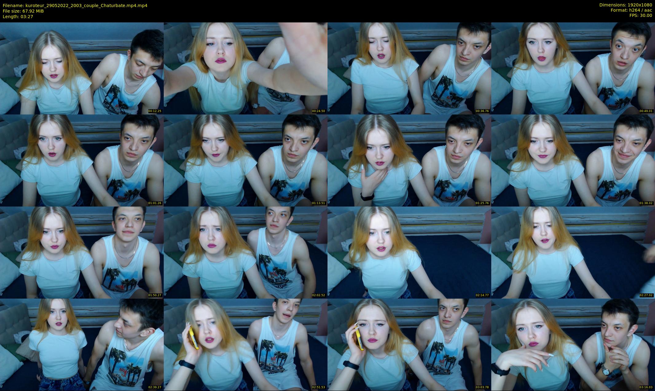 kuroteur — 4 minute Chaturbate couple cam show recording, 1080p, May 29, 2022