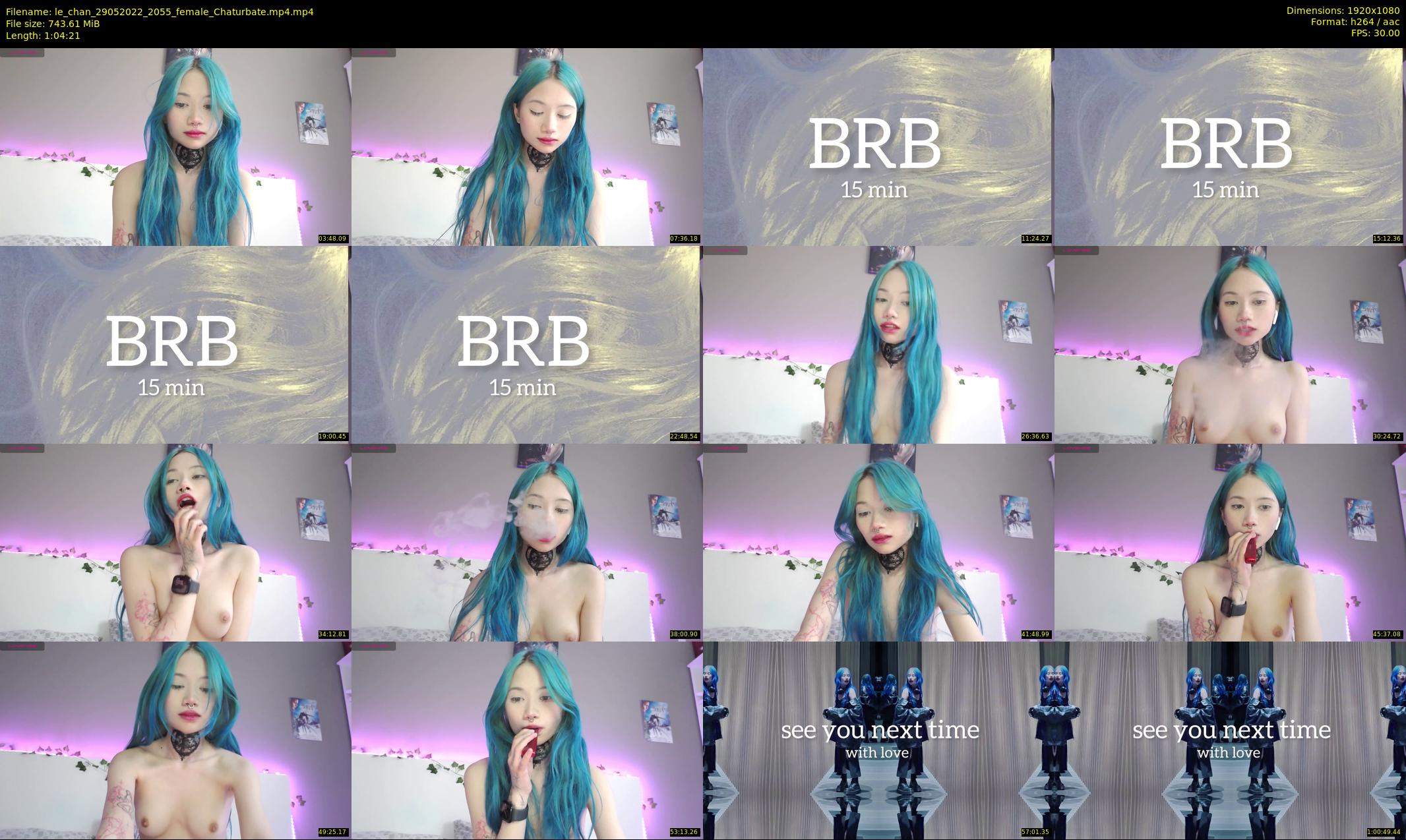 le_chan — 65 minute Chaturbate female cam show recording, 1080p, May 29, 2022