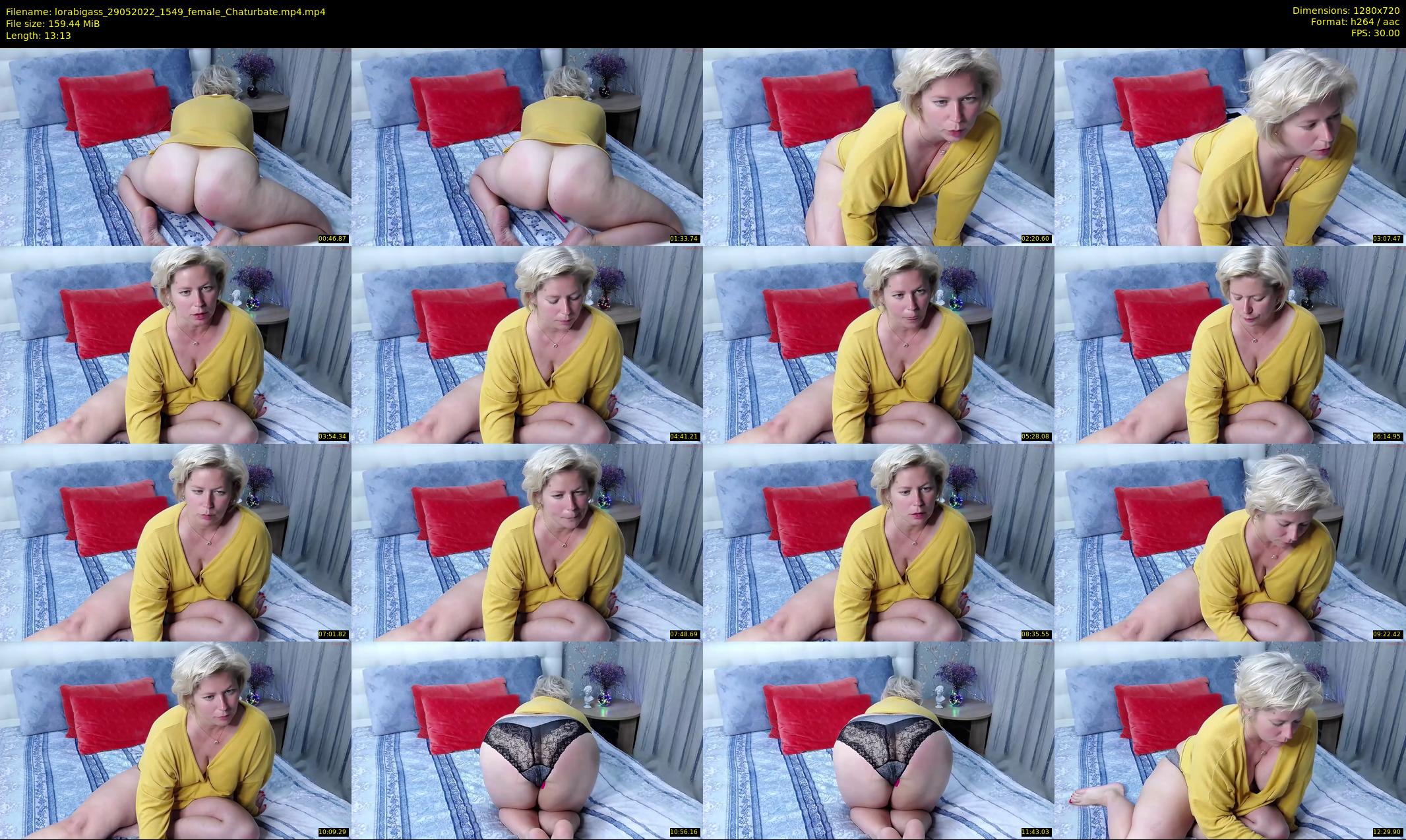lorabigass — 14 minute Chaturbate female cam show recording, 720p, May 29, 2022