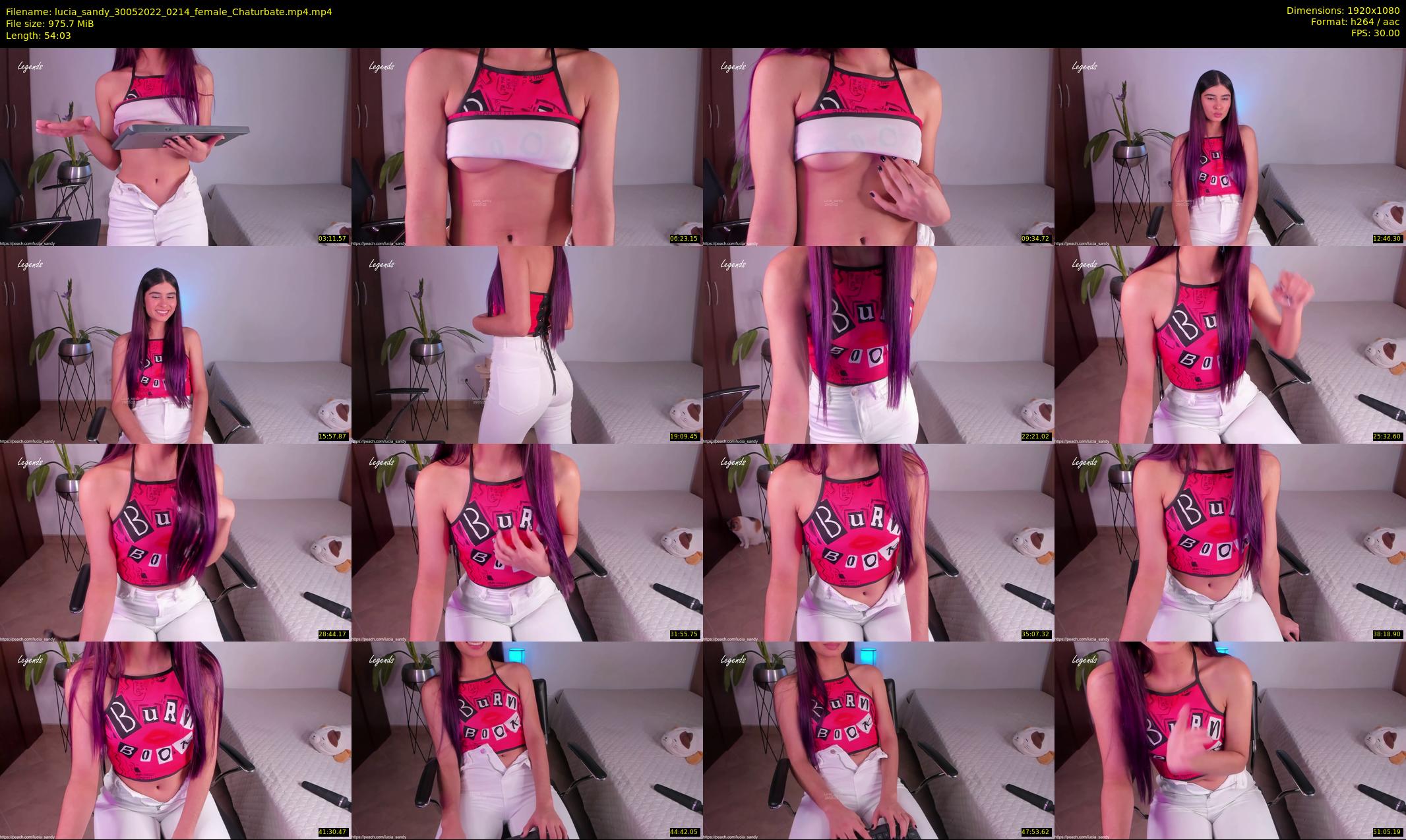 lucia_sandy — 55 minute Chaturbate female cam show recording, 1080p, May 30, 2022