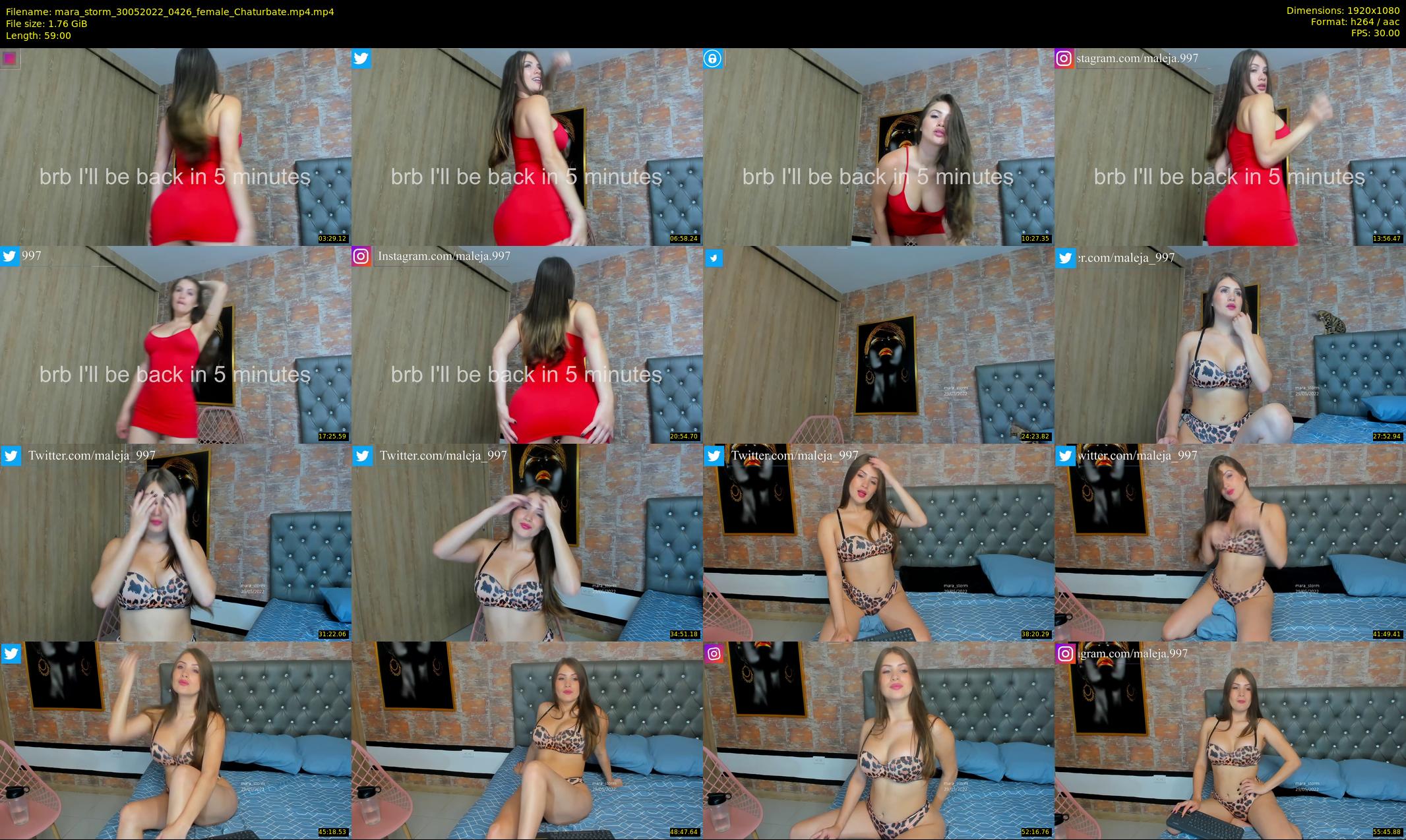 mara_storm — 59 minute Chaturbate female cam show recording, 1080p, May 30, 2022