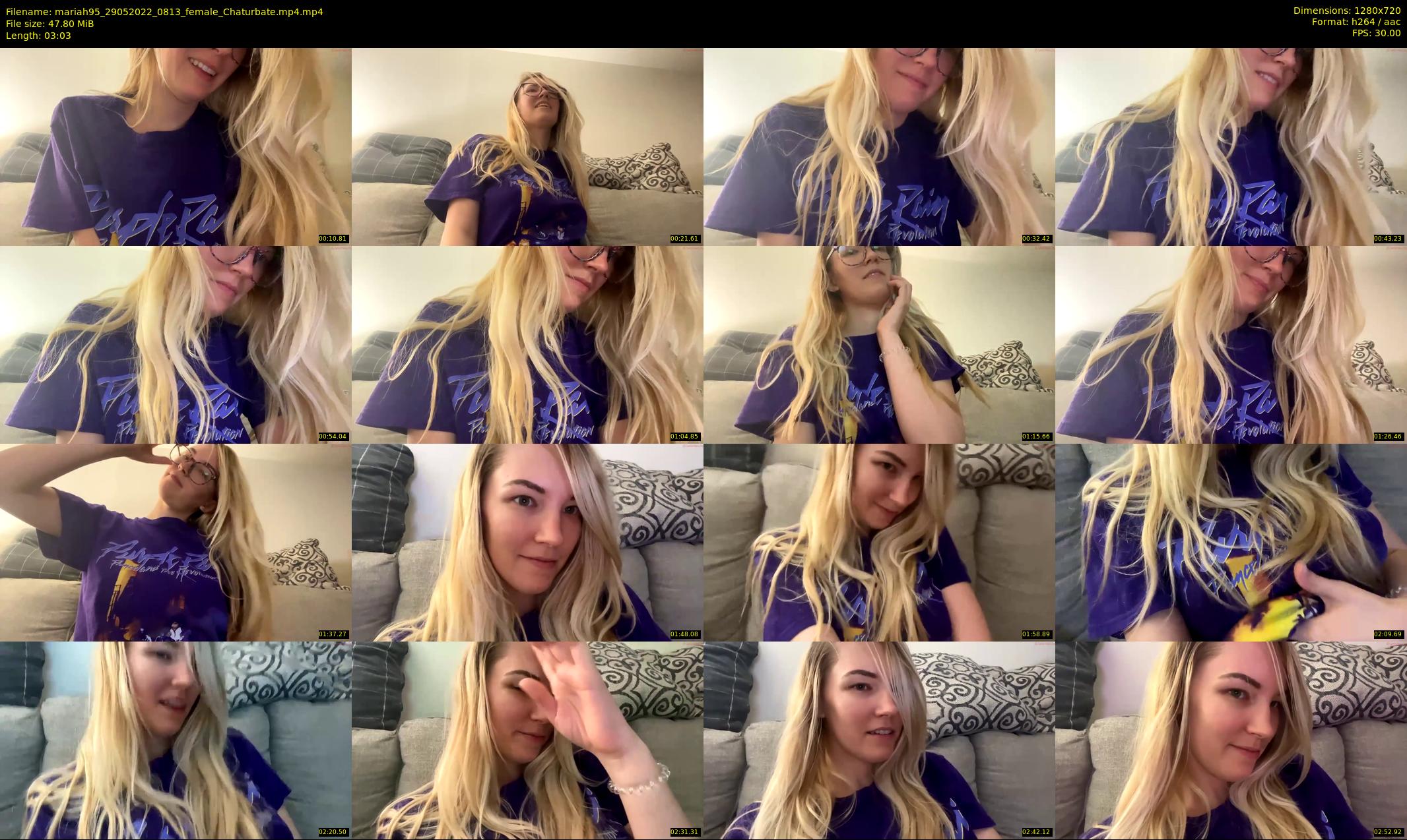 mariah95 — 4 minute Chaturbate female cam show recording, 720p, May 29, 2022