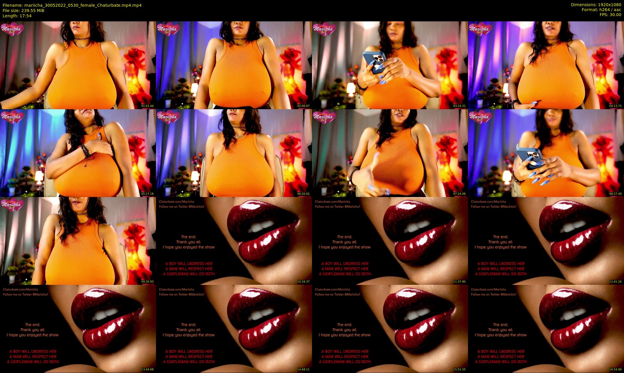 mariicha — 18 minute Chaturbate female cam show recording, 1080p, May 30, 2022