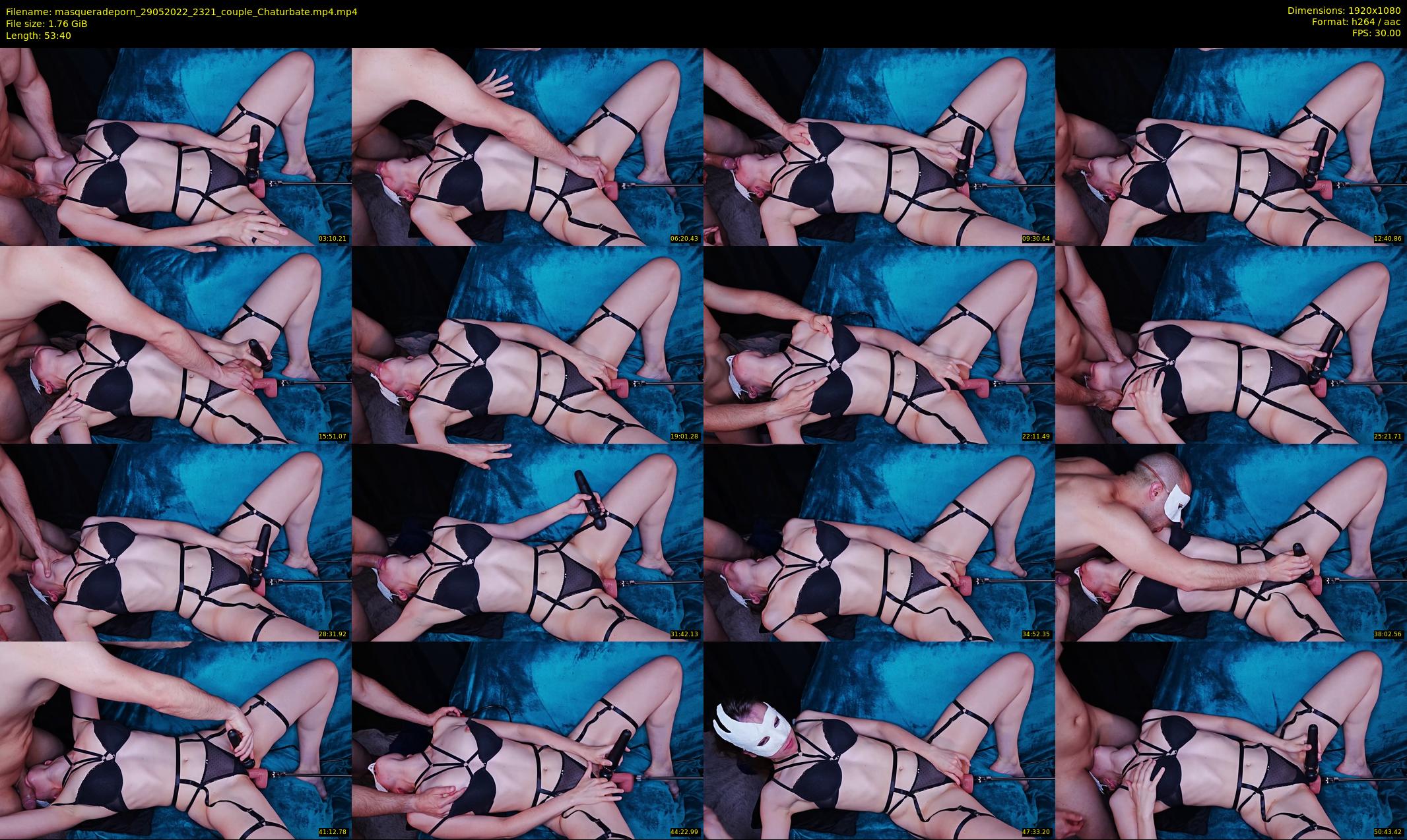 masqueradeporn — 54 minute Chaturbate couple cam show recording, 1080p, May 29, 2022