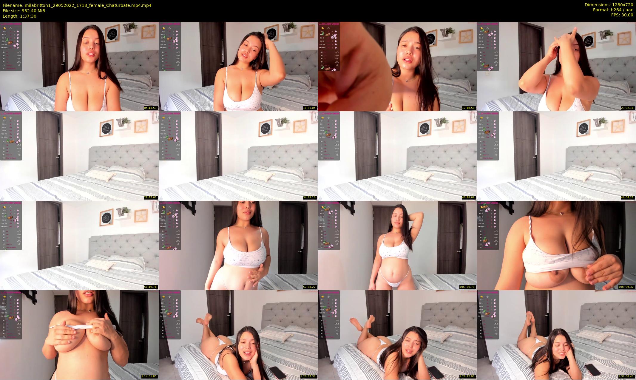milabritton1 — 98 minute Chaturbate female cam show recording, 720p, May 29, 2022