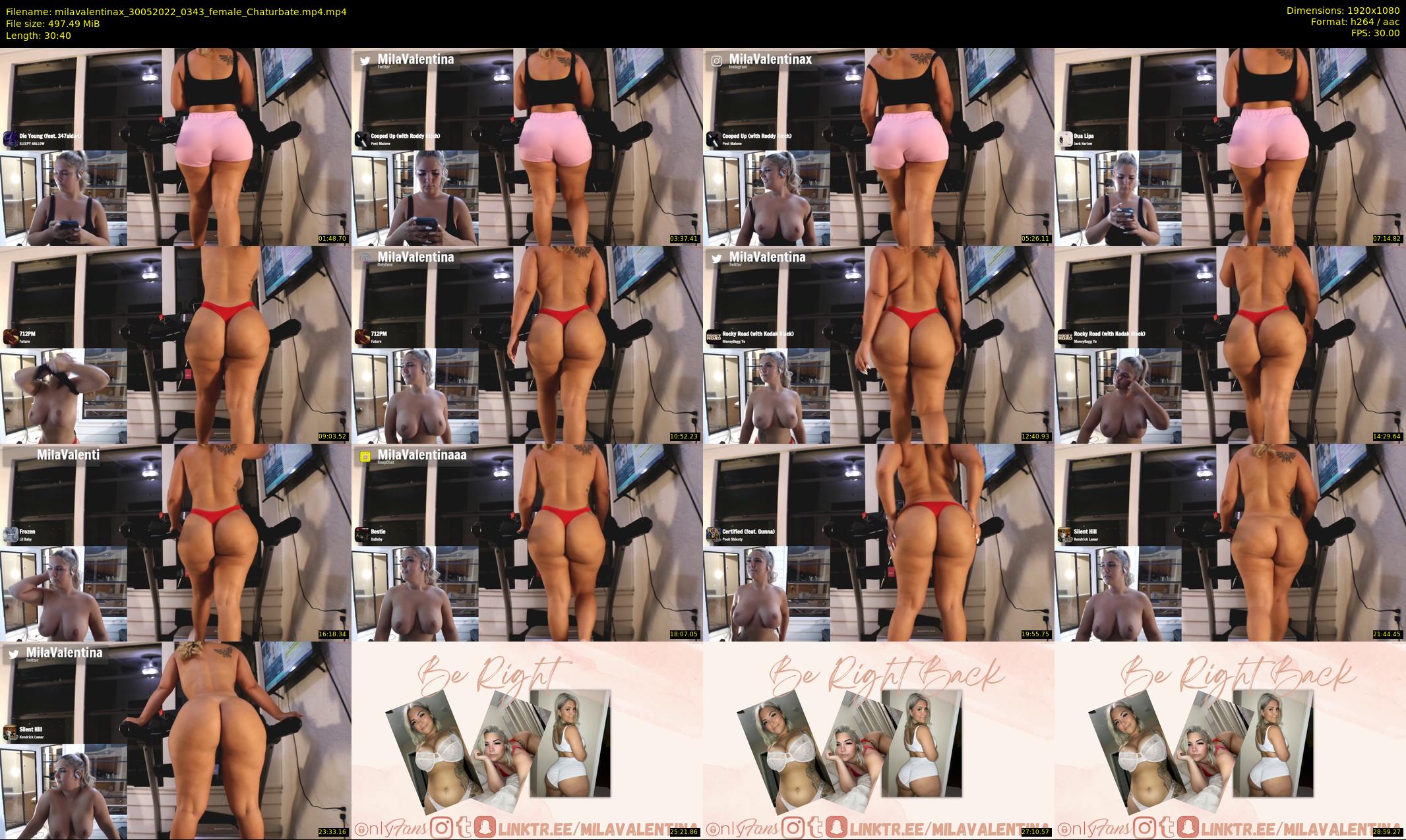 milavalentinax — 31 minute Chaturbate female cam show recording, 1080p, May 30, 2022
