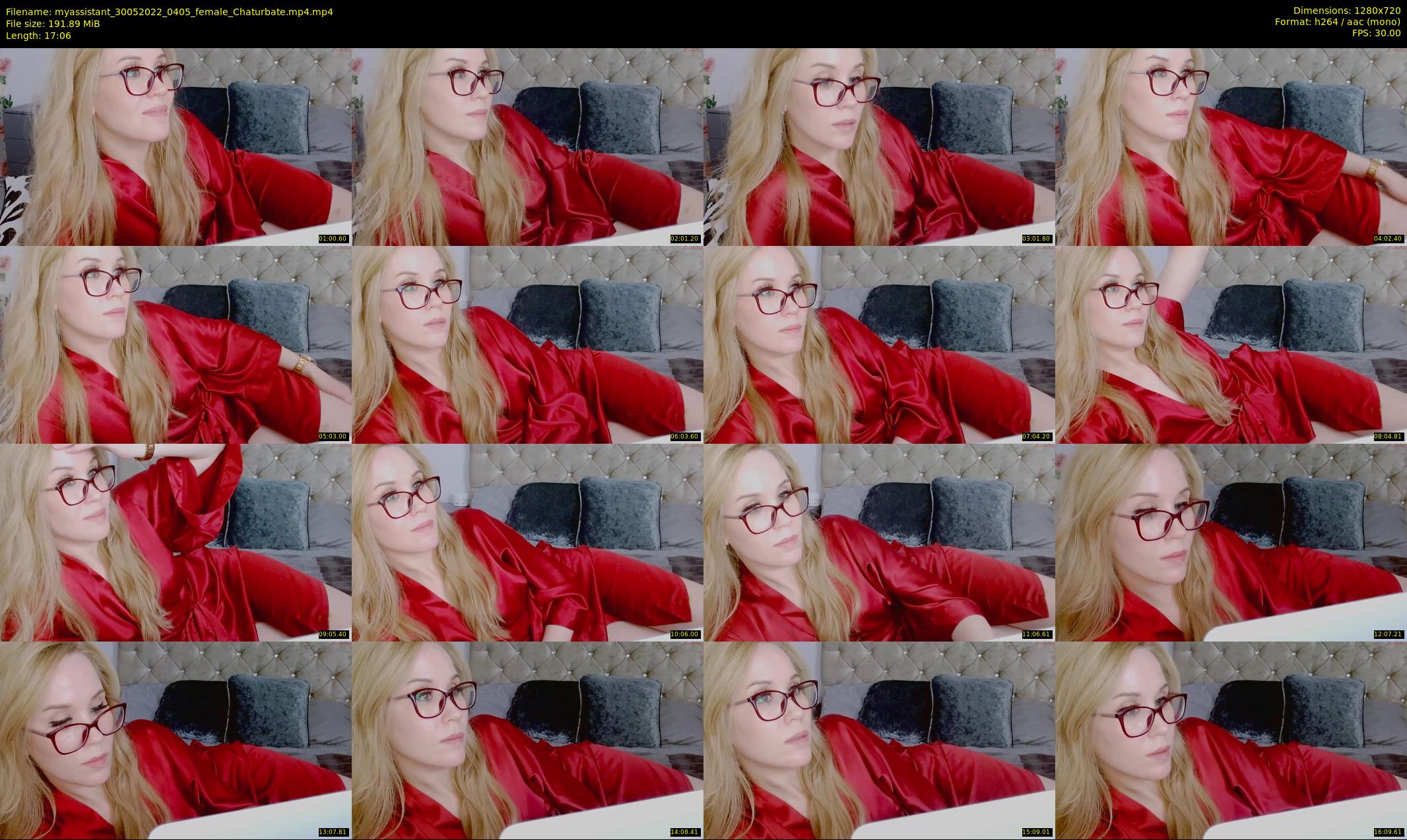 myassistant — 18 minute Chaturbate female cam show recording, 720p, May 30, 2022