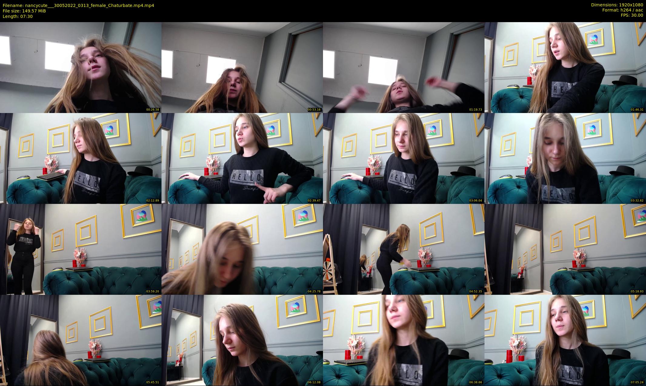 nancycute__ — 8 minute Chaturbate female cam show recording, 1080p, May 30, 2022