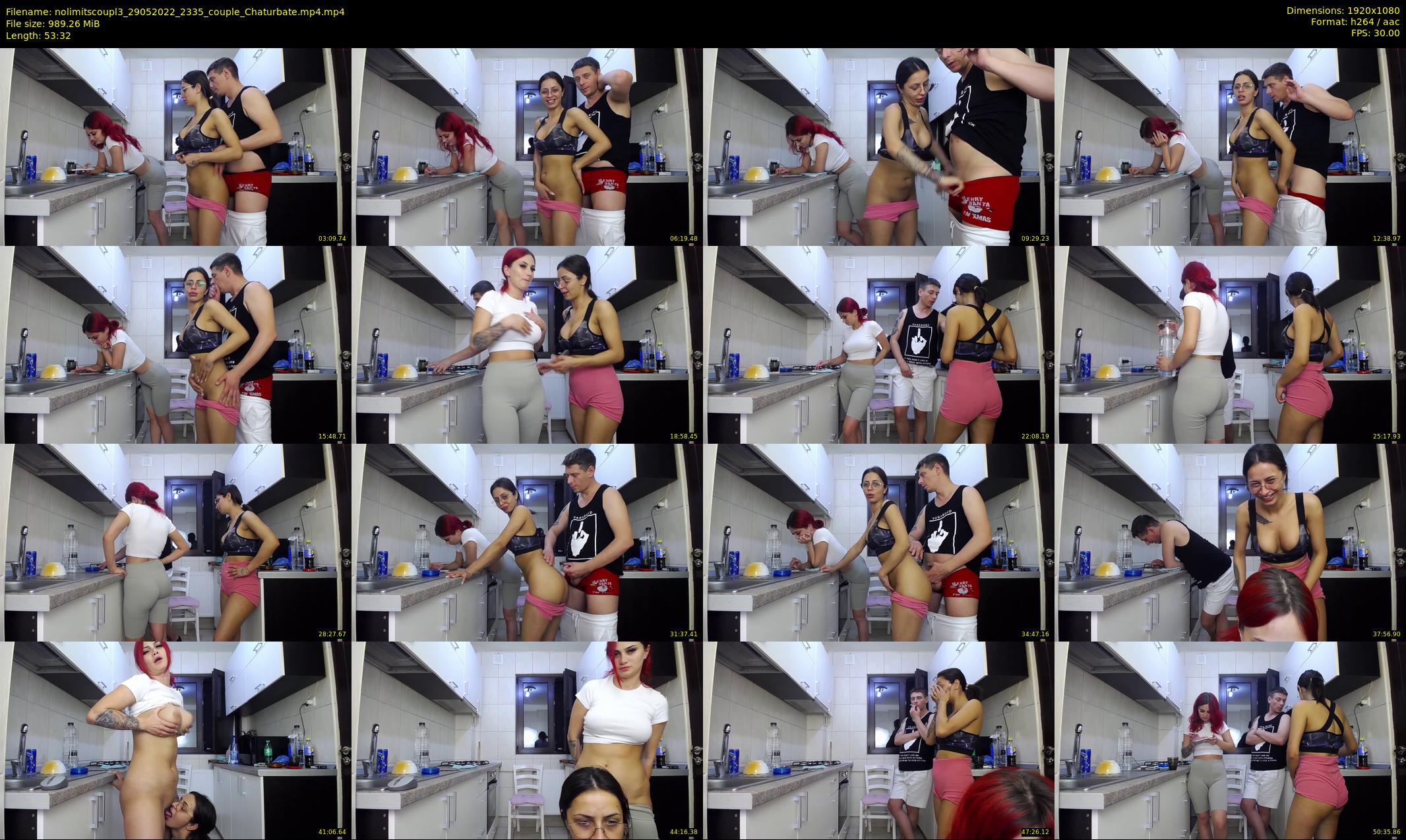 nolimitscoupl3 — 54 minute Chaturbate couple cam show recording, 1080p, May 29, 2022