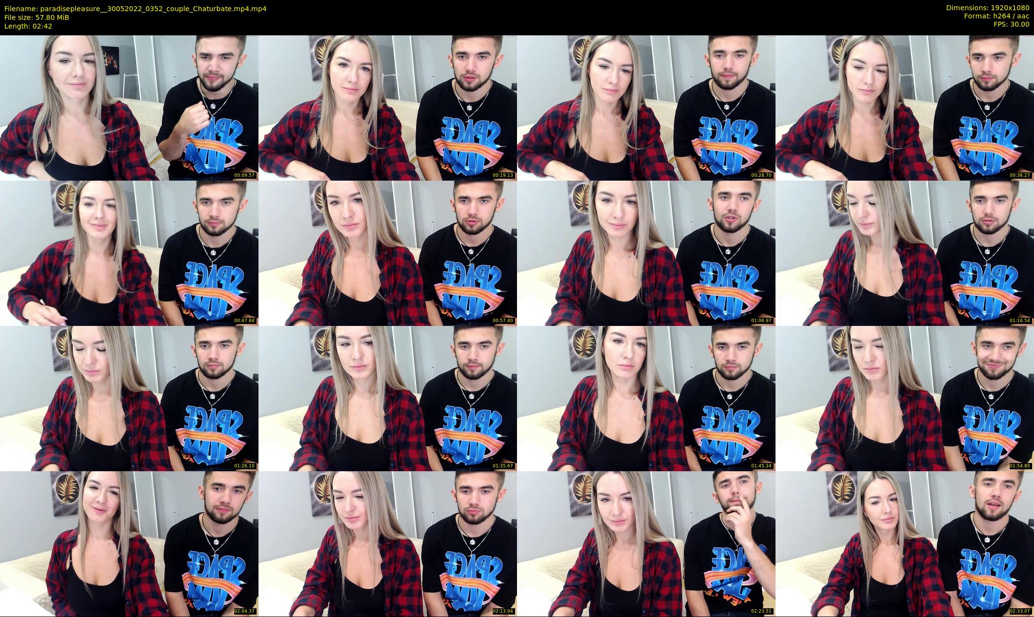 paradisepleasure_ — 3 minute Chaturbate couple cam show recording, 1080p, May 30, 2022