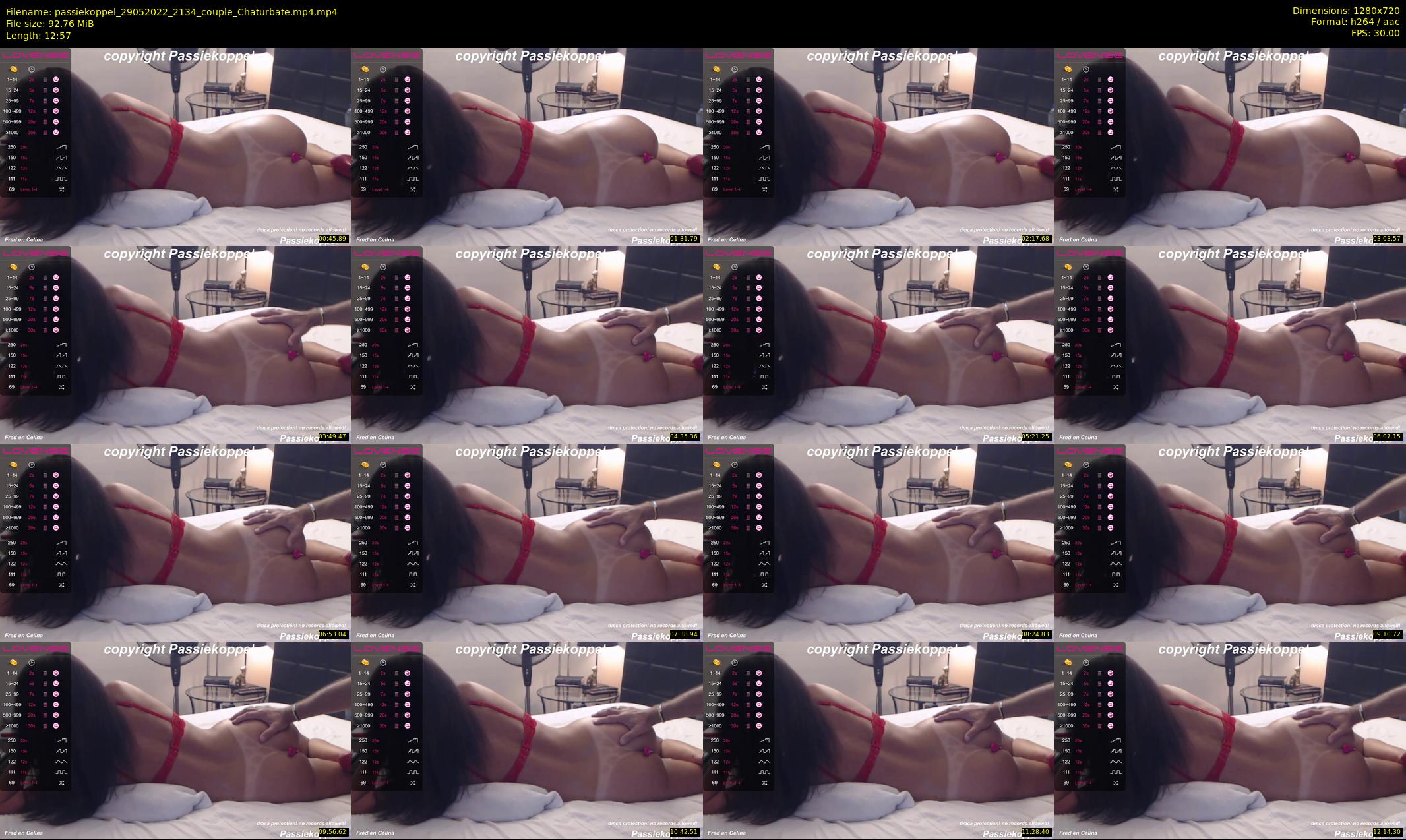 passiekoppel — 13 minute Chaturbate couple cam show recording, 720p, May 29, 2022