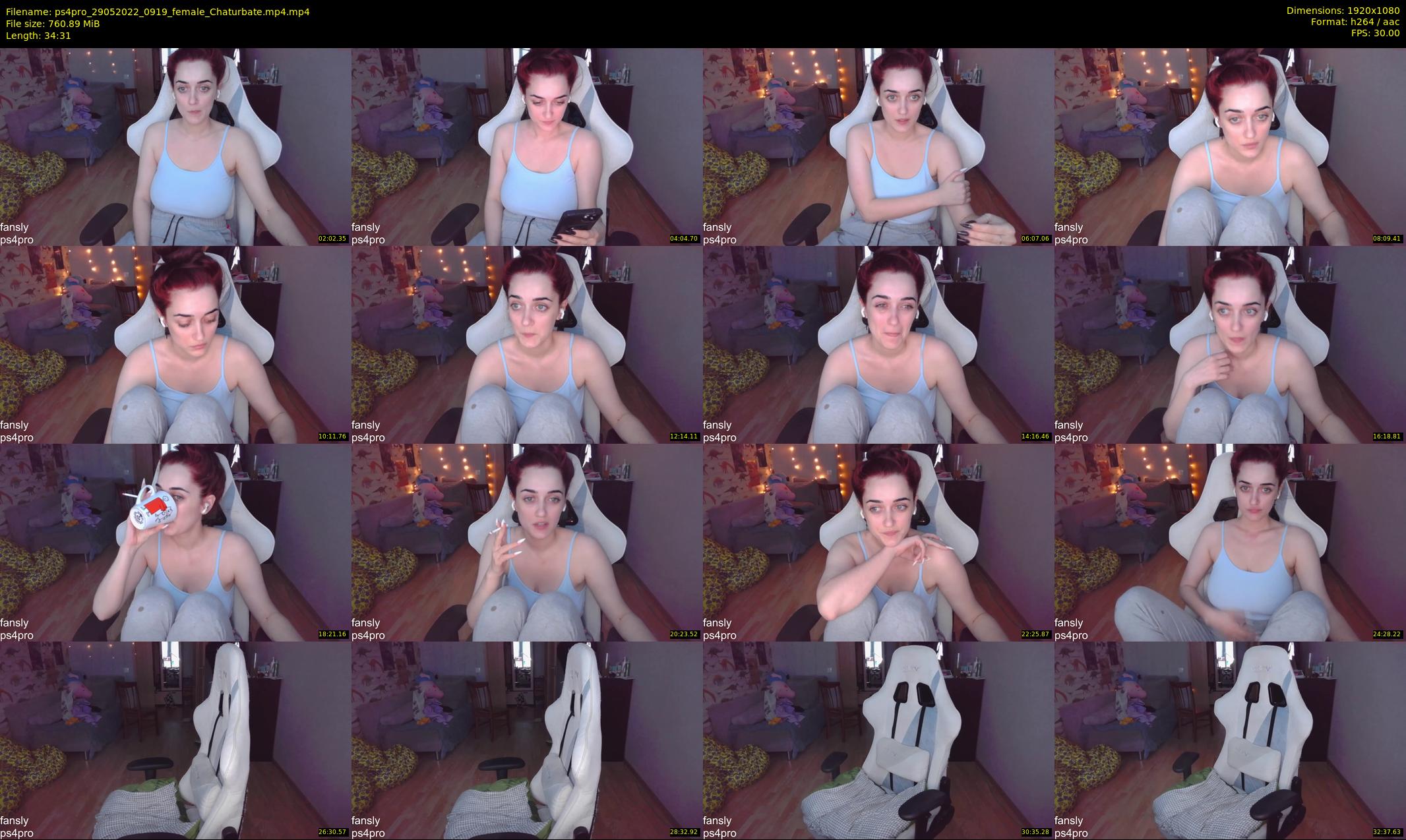 ps4pro — 35 minute Chaturbate female cam show recording, 1080p, May 29, 2022