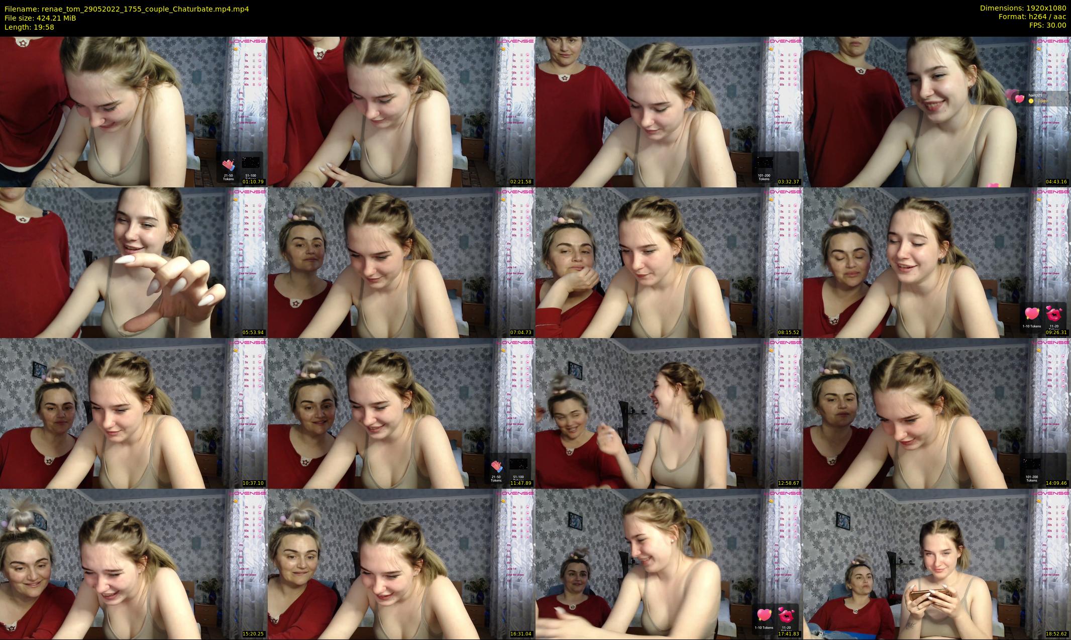 renae_tom — 20 minute Chaturbate couple cam show recording, 1080p, May 29, 2022