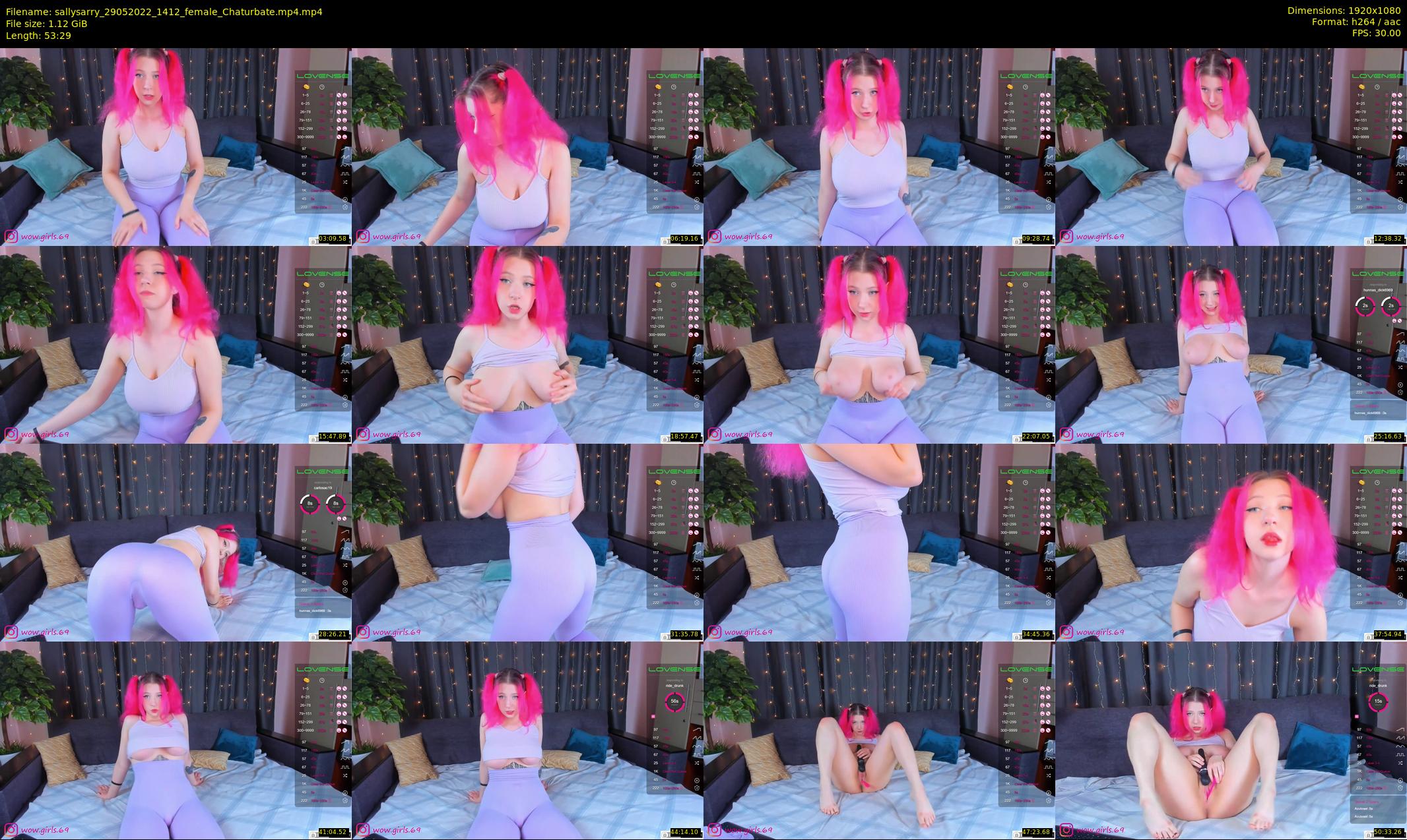 sallysarry — 54 minute Chaturbate couple cam show recording, 1080p, May 29, 2022