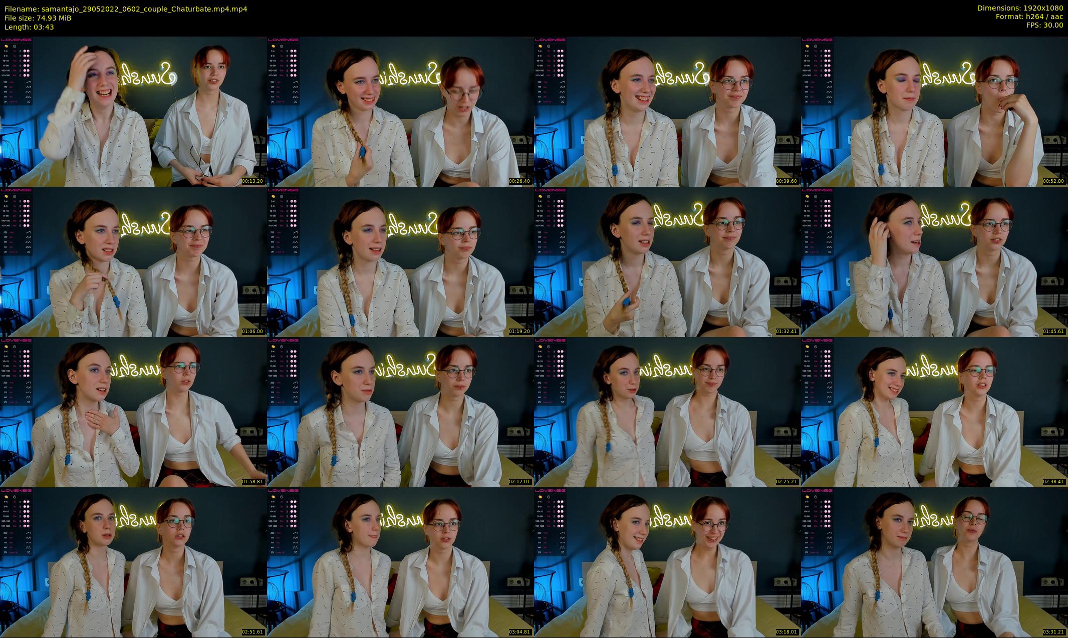samantajo — 4 minute Chaturbate female cam show recording, 1080p, May 29, 2022