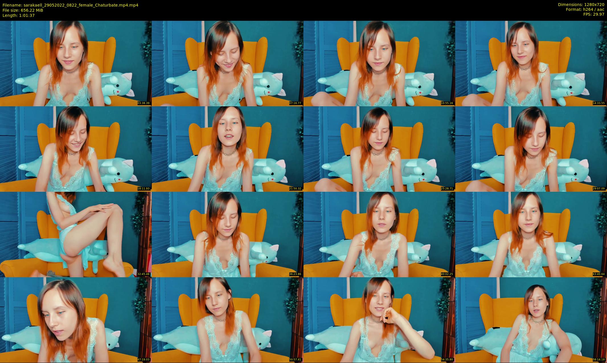 sarakaell — 62 minute Chaturbate female cam show recording, 720p, May 29, 2022