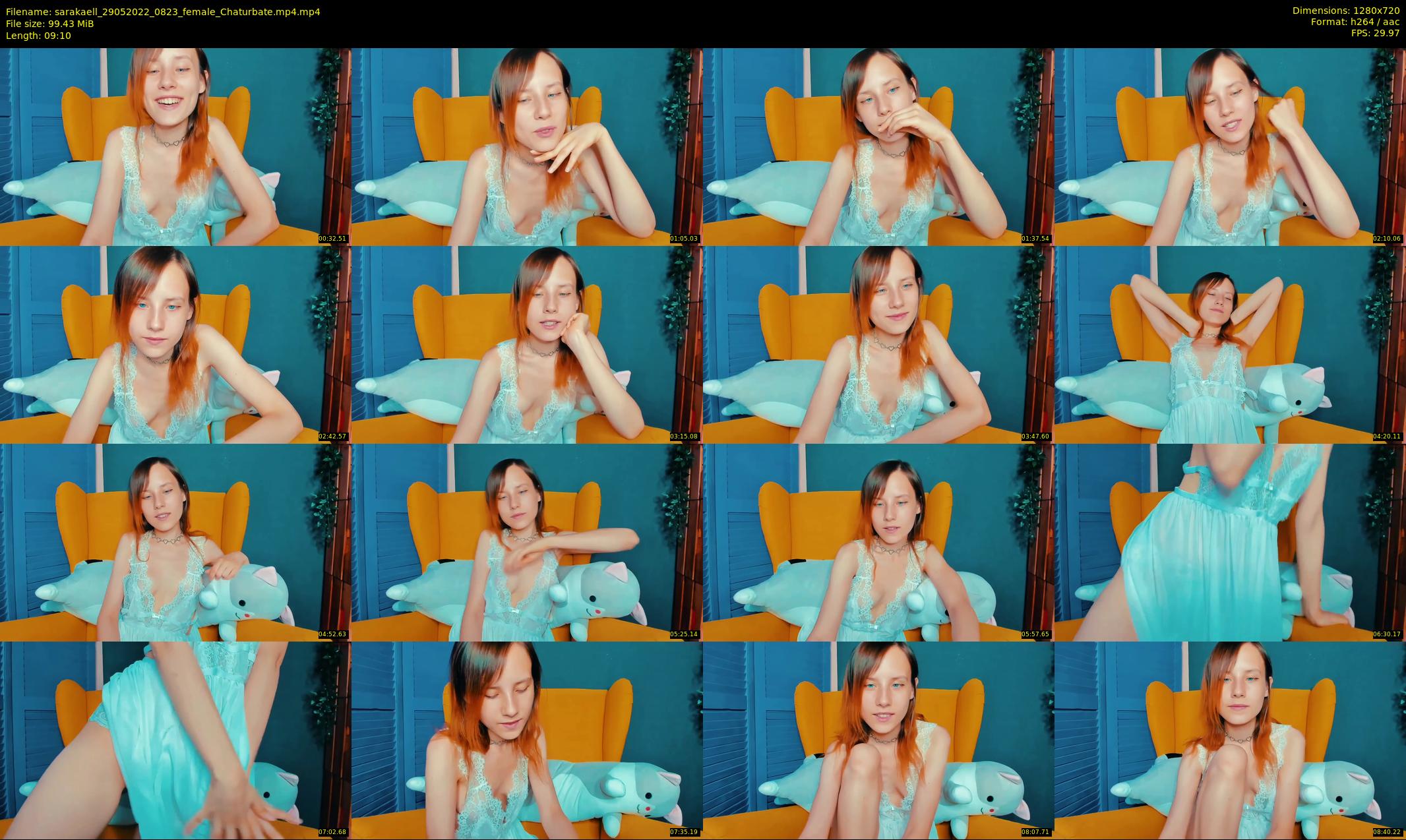 sarakaell — 10 minute Chaturbate female cam show recording, 720p, May 29, 2022