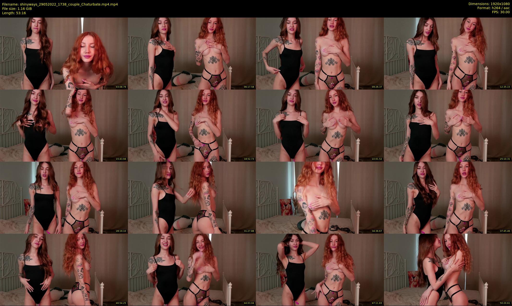 shinyways — 54 minute Chaturbate couple cam show recording, 1080p, May 29, 2022